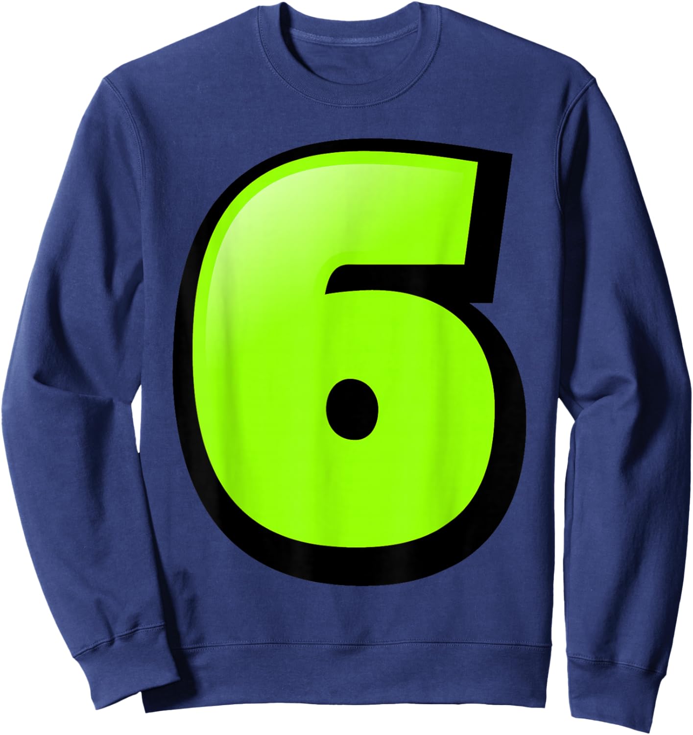 6 Number Six Seven 67 Gen Alpha Slang T Funny Meme Matching Sweatshirt - Sweatshirt | Navy