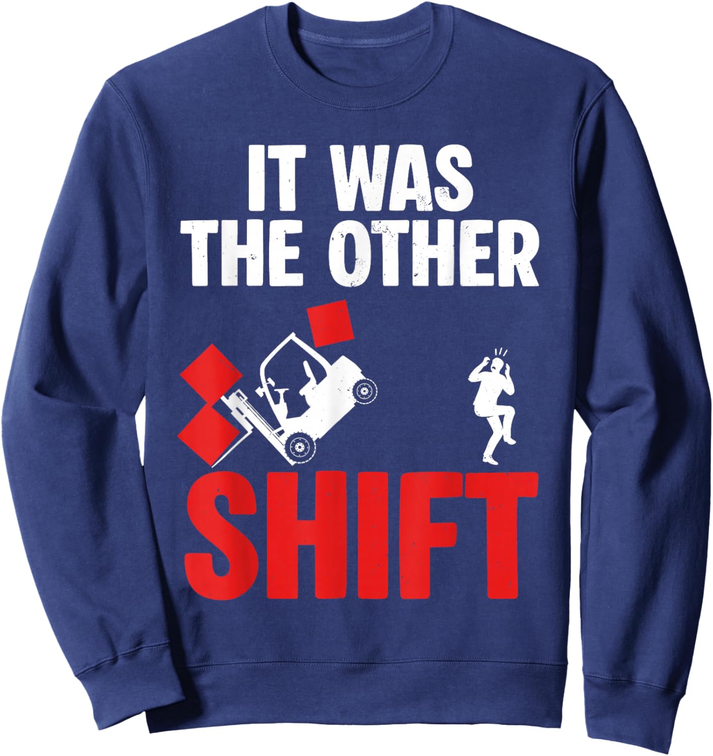 Cool Forklift Operator Art Women Forklift Operator Sweatshirt - Sweatshirt | Navy