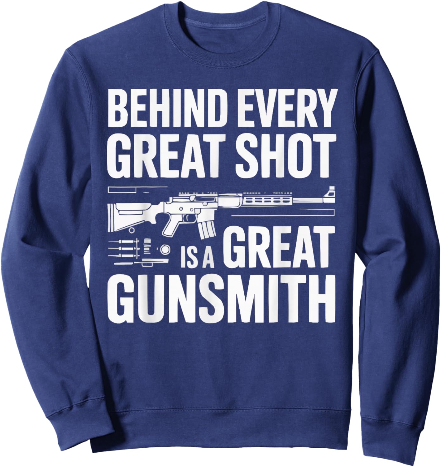 Gunsmith Pistol Job Profession Weapon Firearms Gunsmithing Sweatshirt - Sweatshirt | Navy