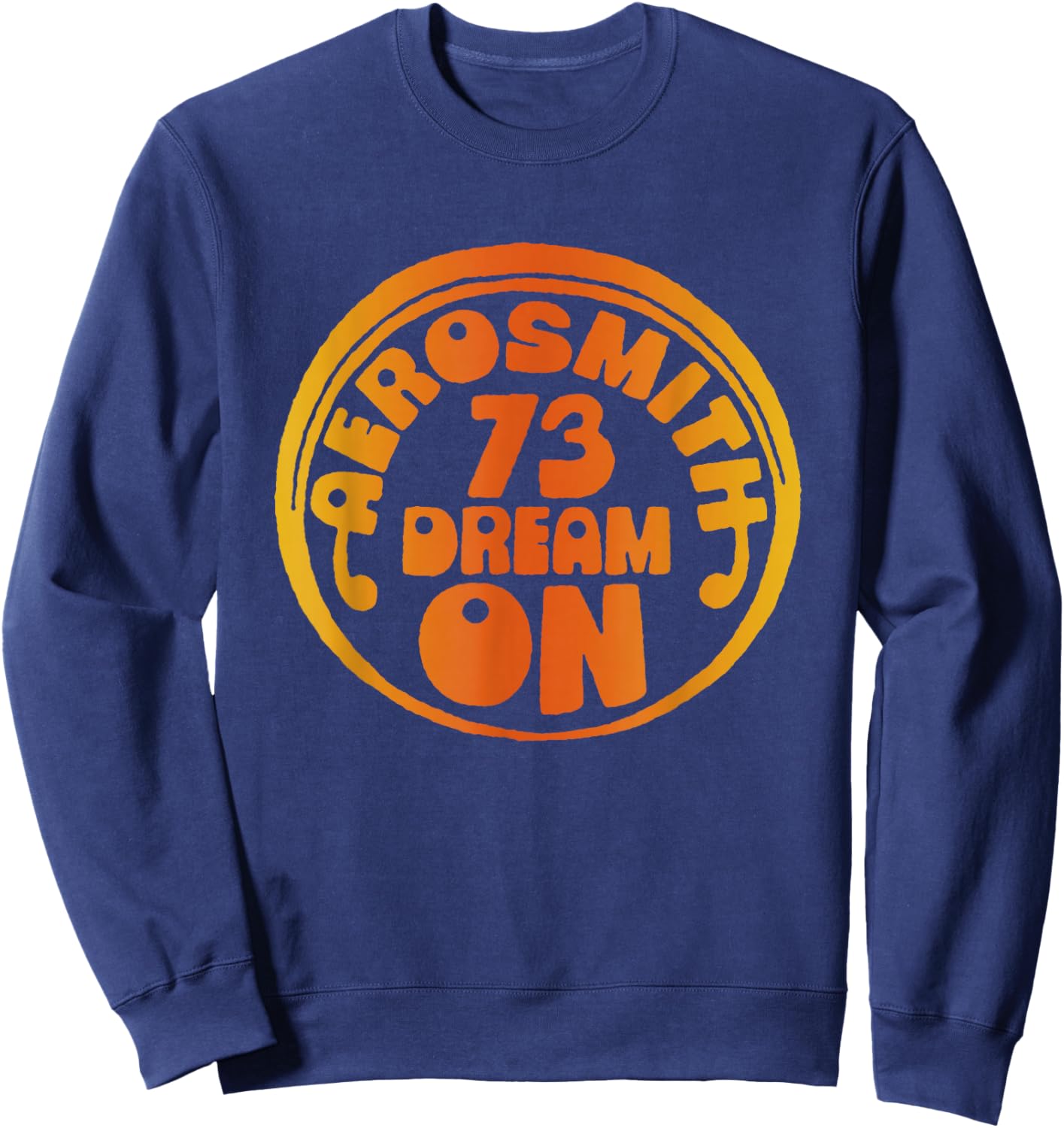 Official Aerosmith Dream On Circle Sweatshirt - Sweatshirt | Navy