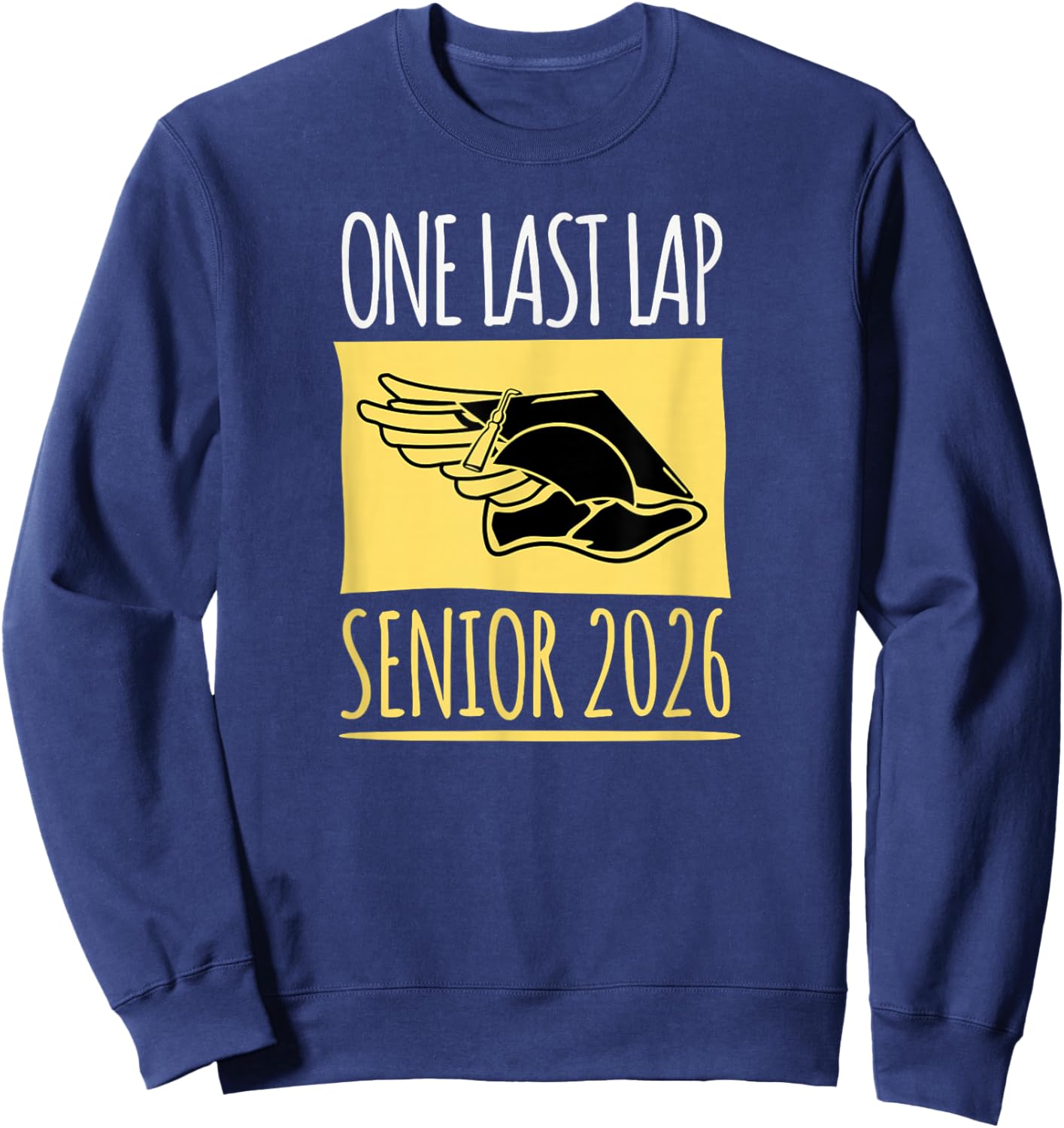 Track and Field Senior 2026 One Last Lap Sweatshirt - Sweatshirt | Navy