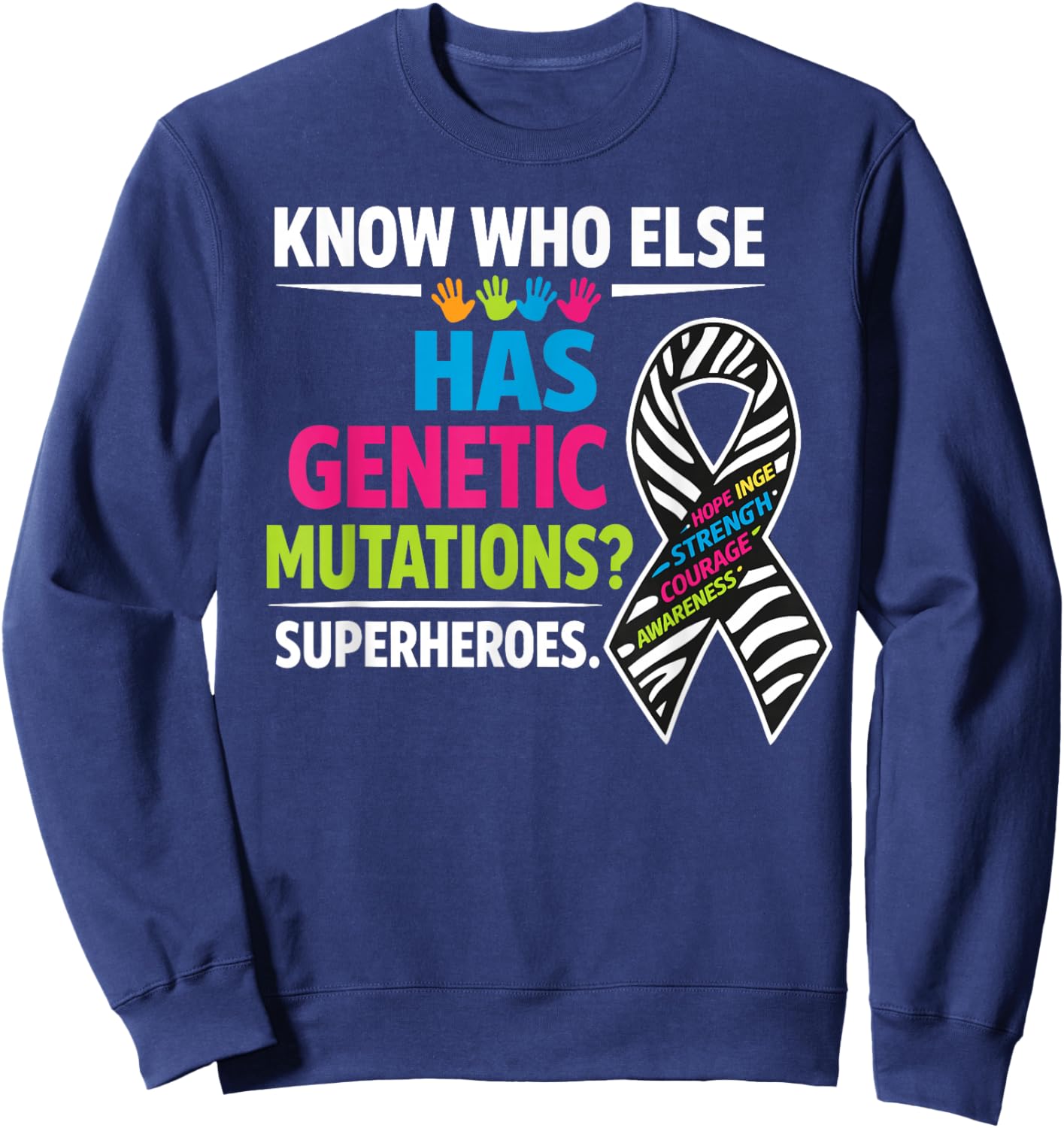 Rare Disease Awareness Sweatshirt - Sweatshirt | Navy