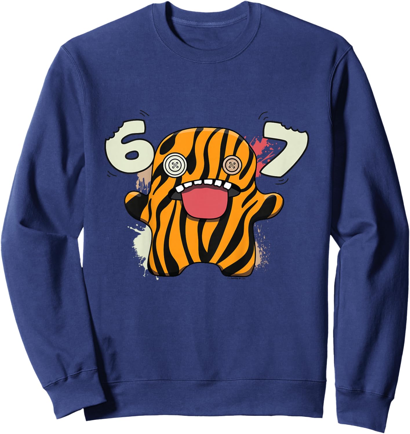 Fuggler 67 Meme Oogah Boogah Tiger Kids Sweatshirt - Sweatshirt | Navy
