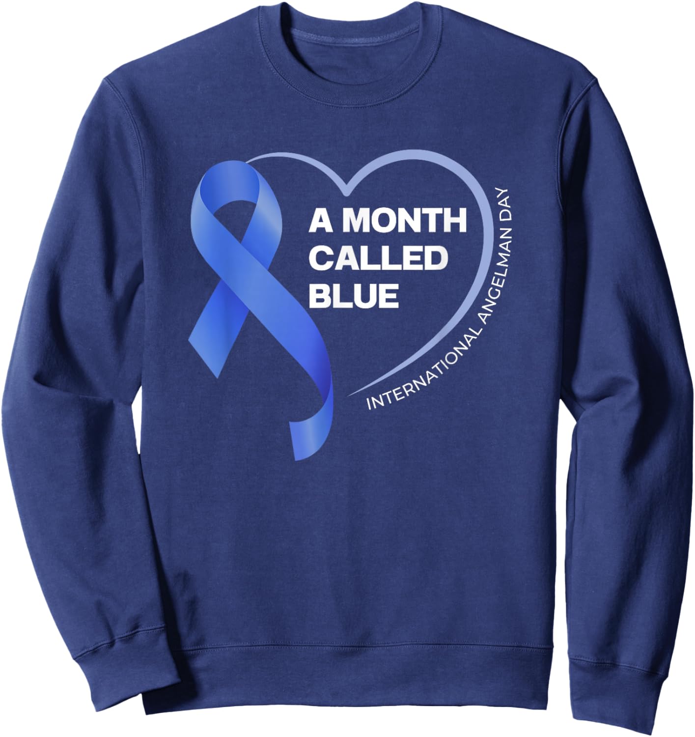 Angelman Syndrome Awareness Day Sweatshirt - Sweatshirt | Navy