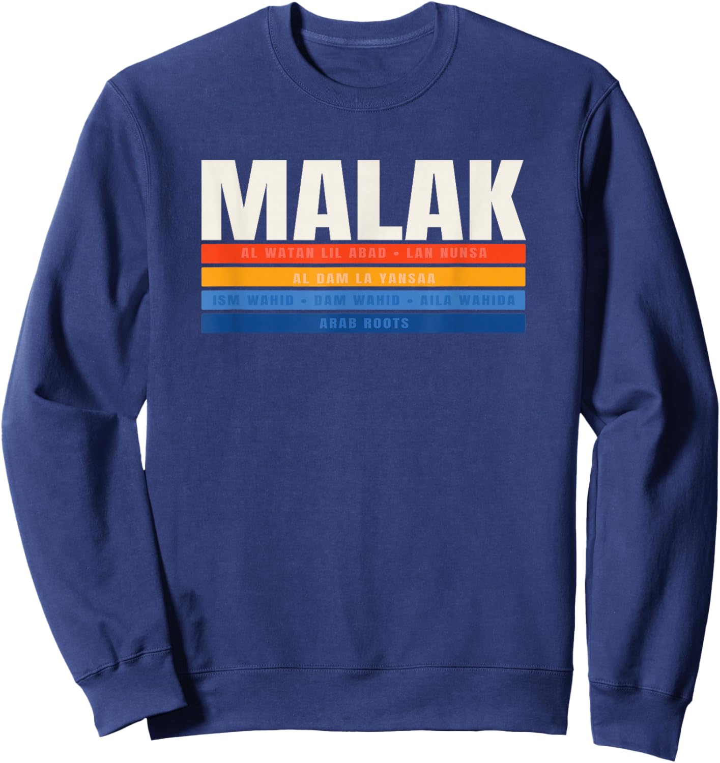 Malak Arab Legacy and Pride Sweatshirt - Sweatshirt | Navy