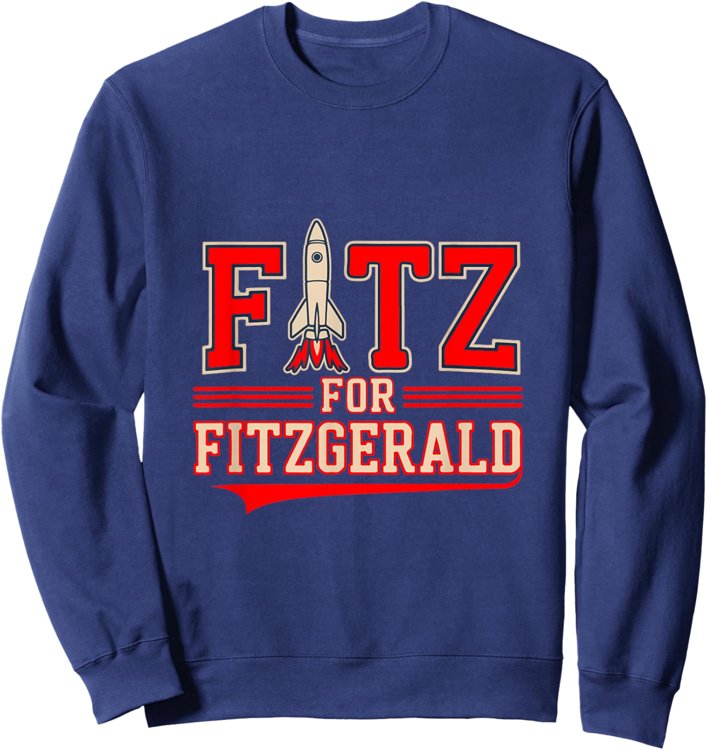 Custom Fitz for Fitzgerald Collegiate Style Sweatshirt - Sweatshirt | Navy
