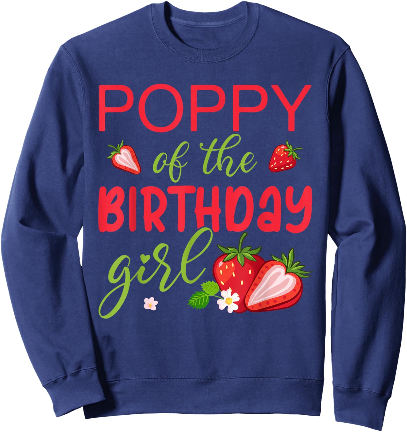 Poppy of The Birthday Girl Strawberry Sweatshirt - Sweatshirt | Navy