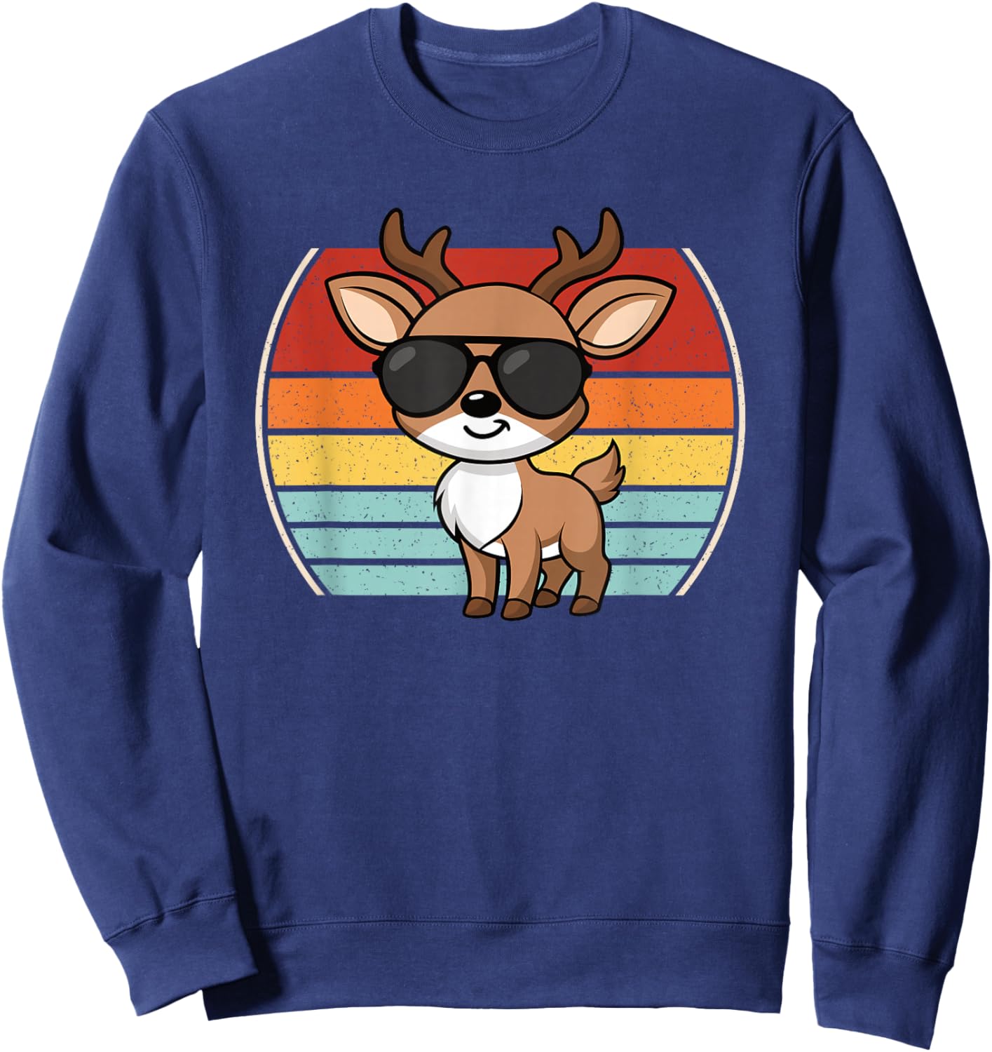 Cool Deer Lover Boys Girls Kids Sweatshirt - Sweatshirt | Navy