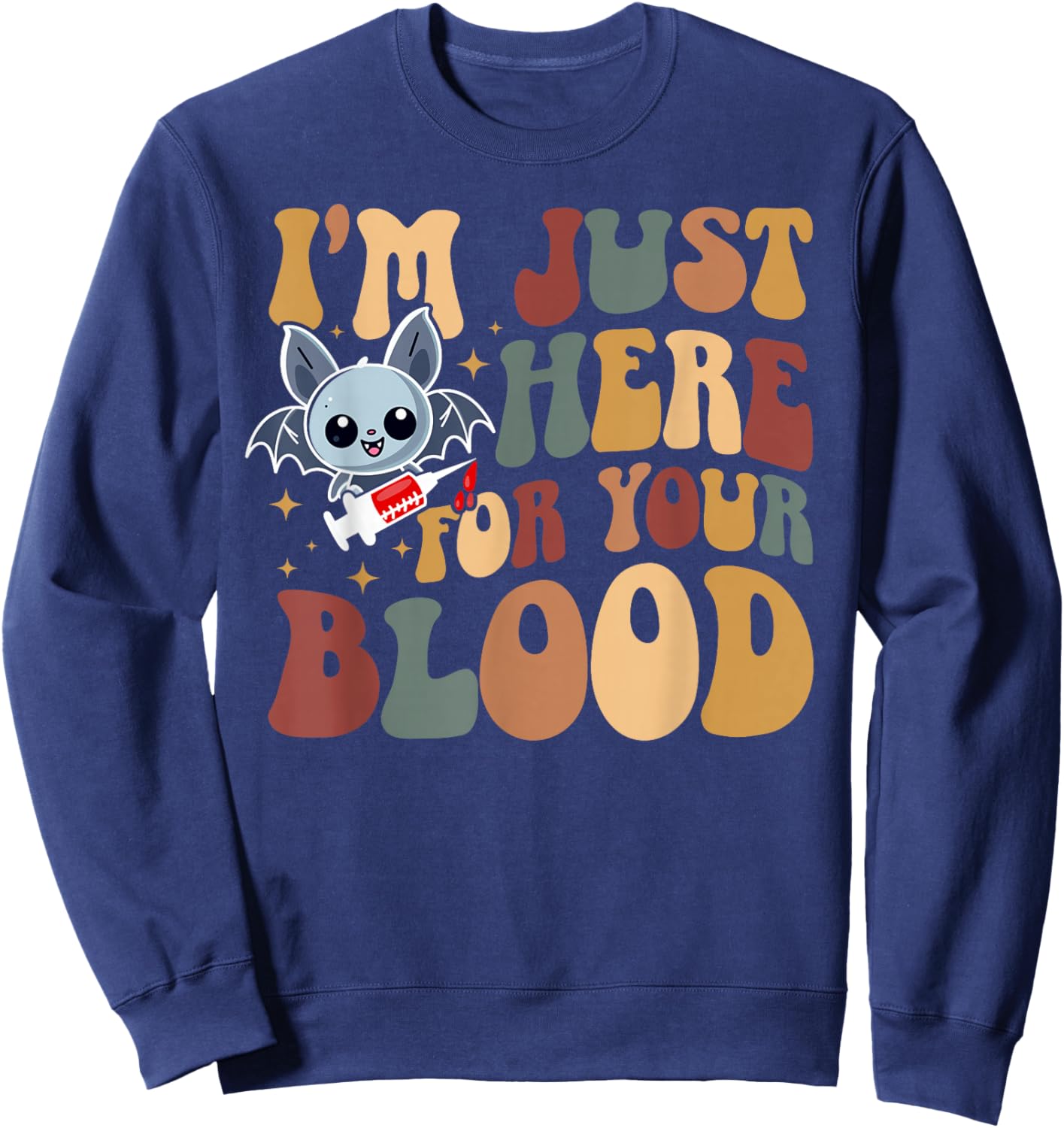 Phlebotomist Groovy Phlebotomy Phlebotomist Sweatshirt - Sweatshirt | Navy