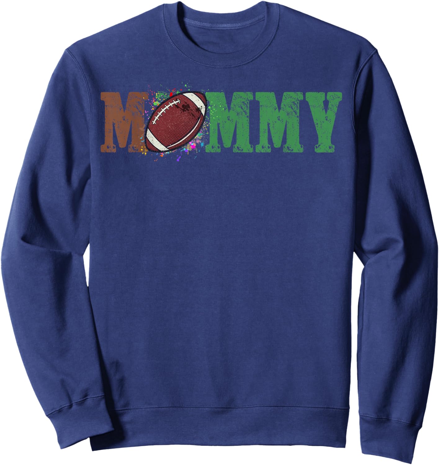 Football Mommy 1st Birthday Sweatshirt - Sweatshirt | Navy