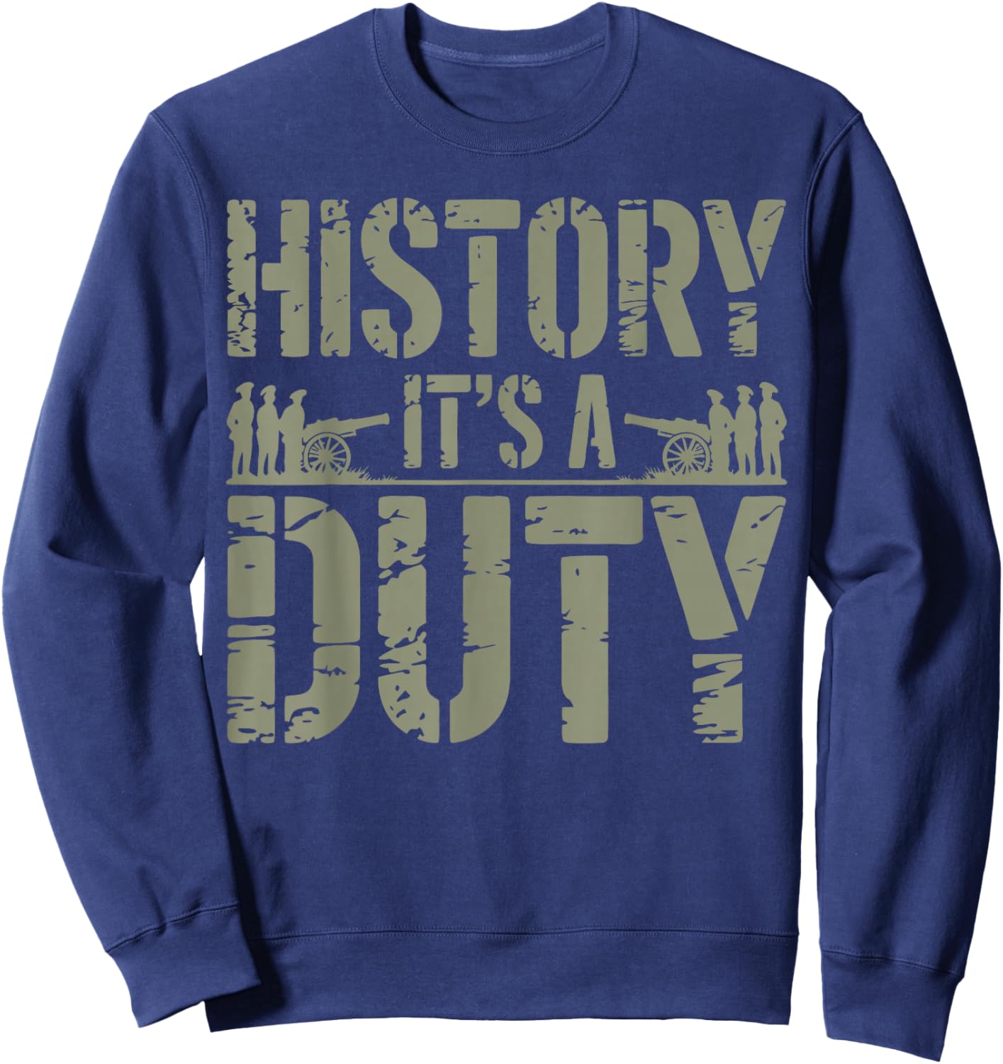 American History Civil War Reenactment Sweatshirt - Sweatshirt | Navy