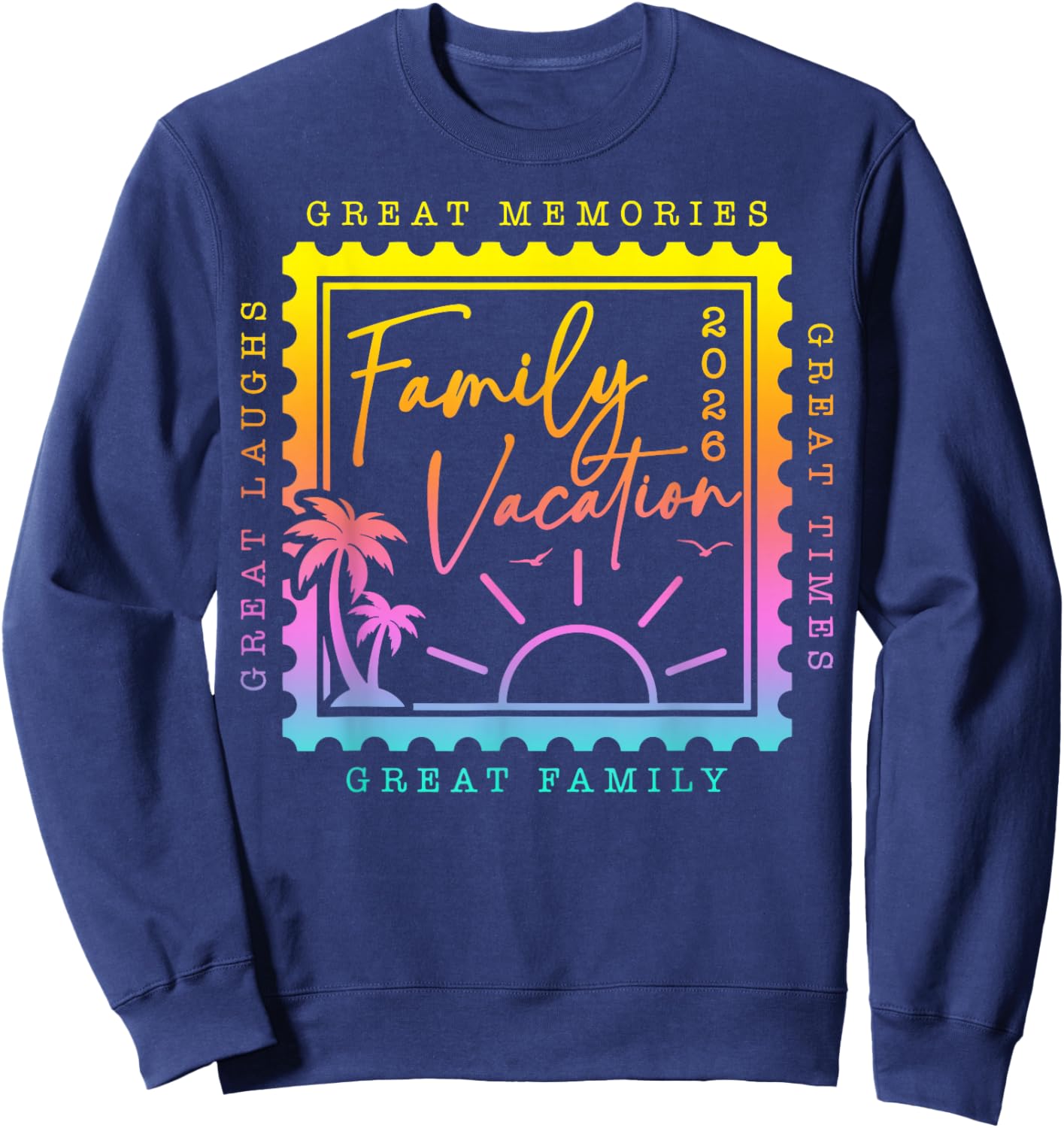 Family Vacation 2026 Summer Vacation Matching Family Reunion Sweatshirt - Sweatshirt | Navy