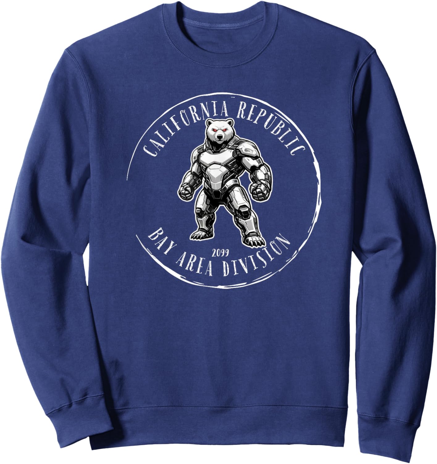 California Republic Bay Area Division 2099 Tactical Bear Sweatshirt - Sweatshirt | Navy