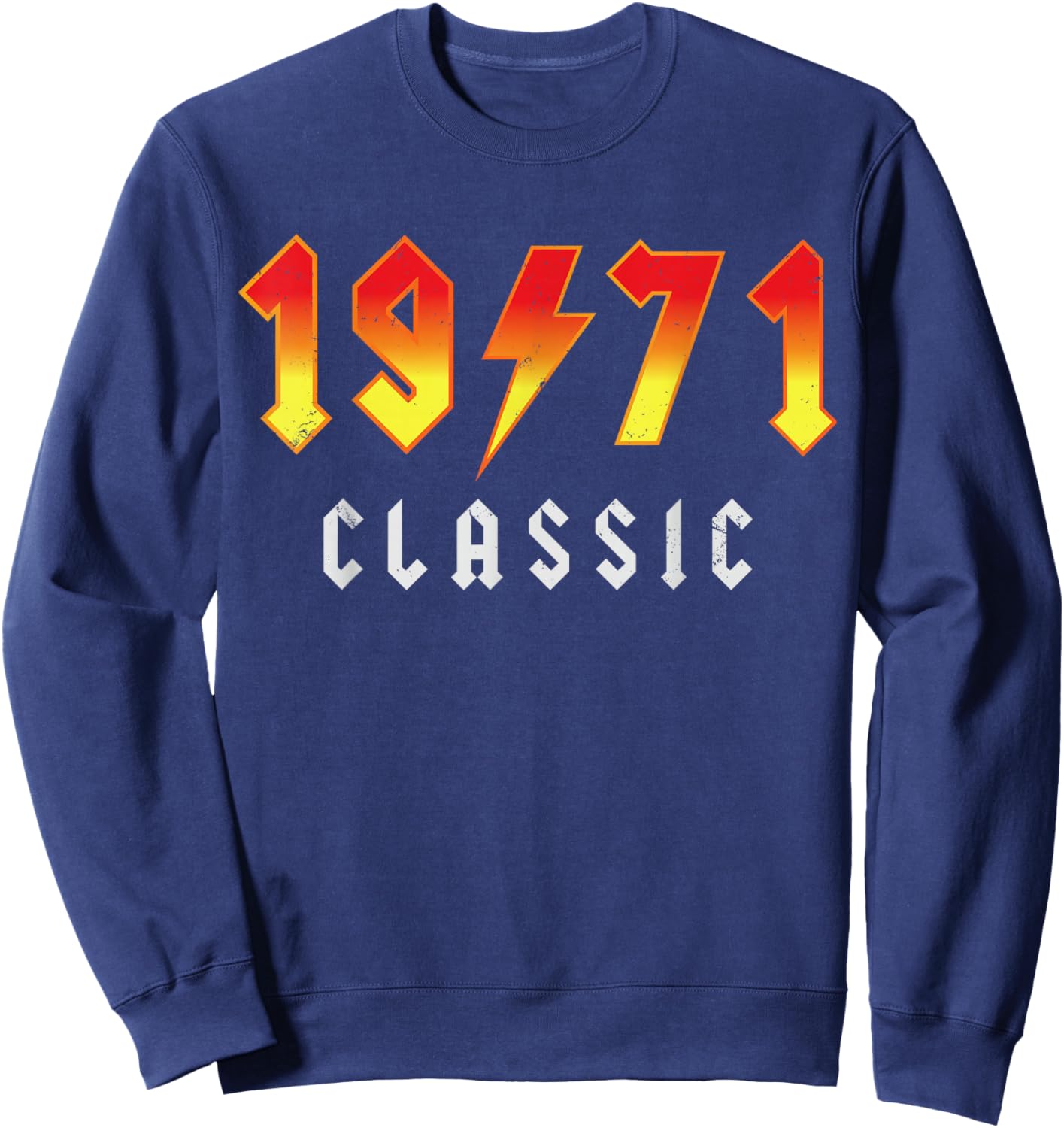 Classic 55 Birthday Decorations Men 55yr 1971 55th Birthday Sweatshirt - Sweatshirt | Navy