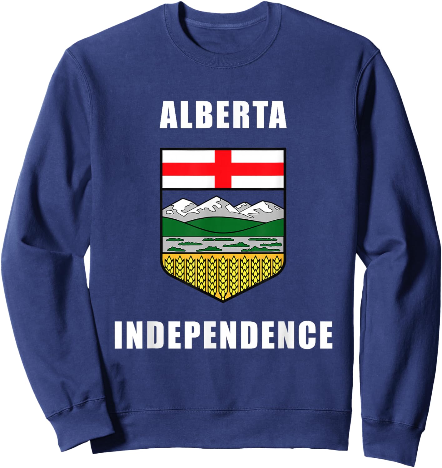 Alberta Independence – Coat of Arms Canada 2026 (Blue) Sweatshirt - Sweatshirt | Navy