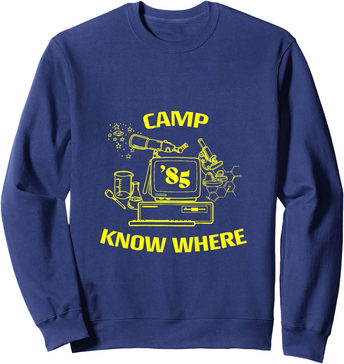Netflix Stranger Things Camp Know Where 85 Logo Sweatshirt - Sweatshirt | Navy