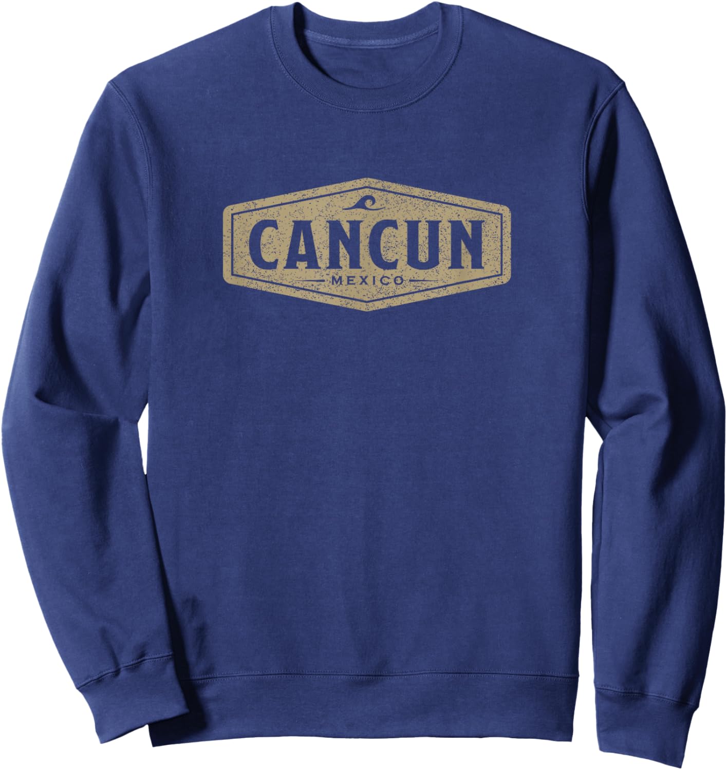 Cancun Mexico Souvenir Retro Beach Vintage Sweatshirt - Sweatshirt | Navy