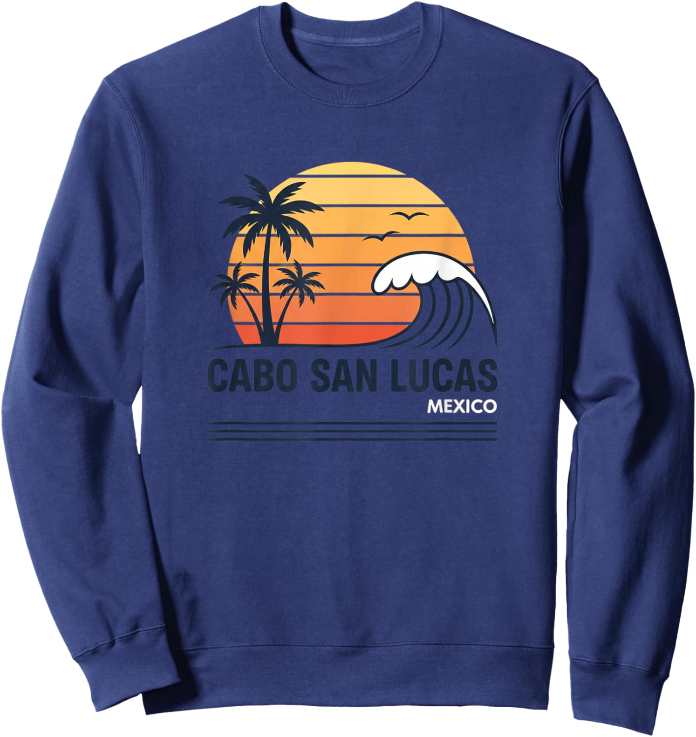 Cabo San Lucas Mexico Beach Sunset Kids Surf Travel Souvenir Sweatshirt - Sweatshirt | Navy