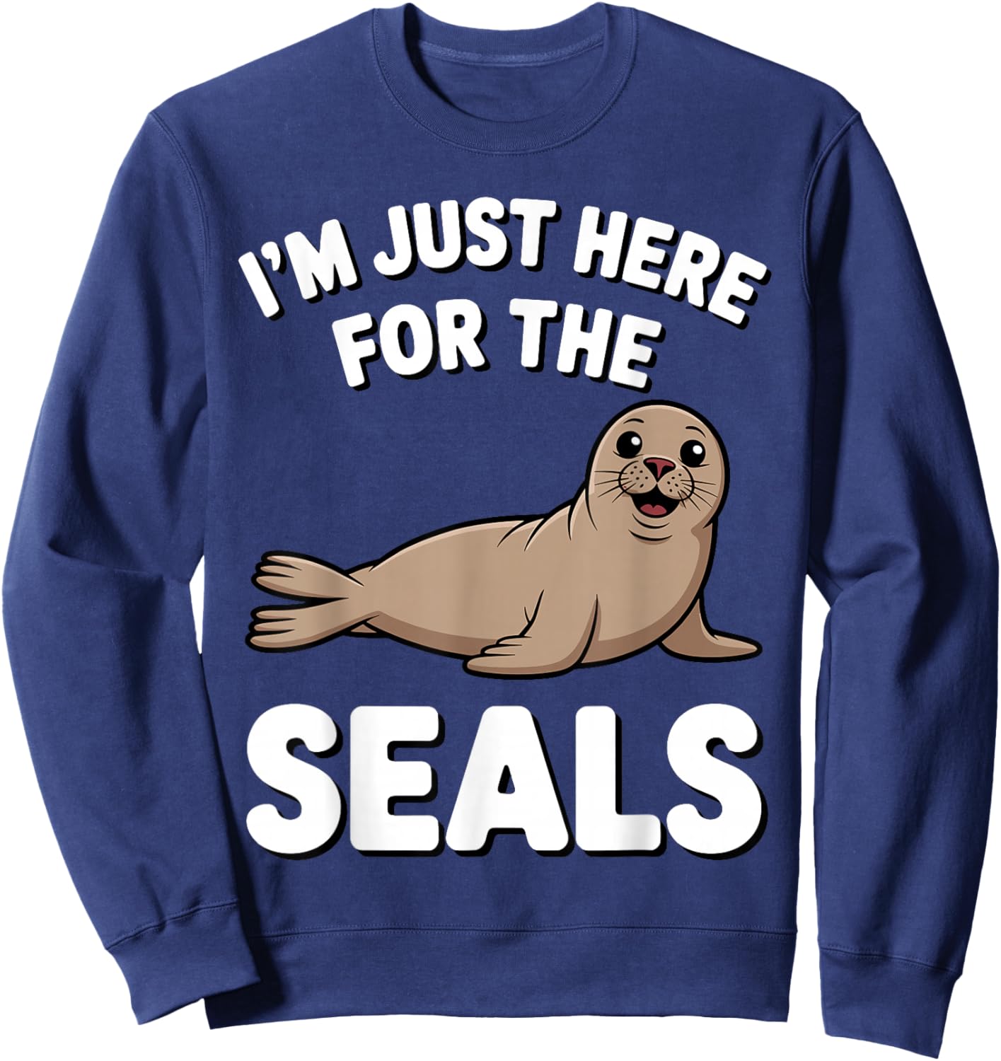 Cute Seal Costume Women Kids Ocean Animal Seal Lover Sweatshirt - Sweatshirt | Navy