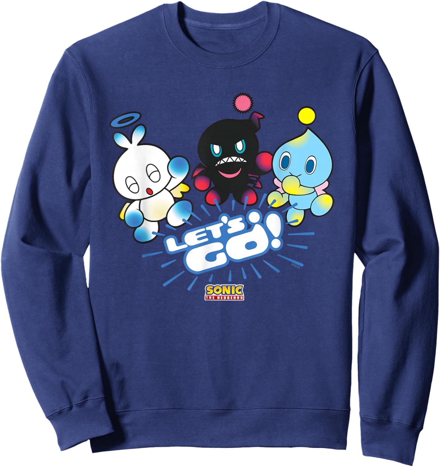 Sonic The Hedgehog - Let’s Go, Chao! Sweatshirt - Sweatshirt | Navy