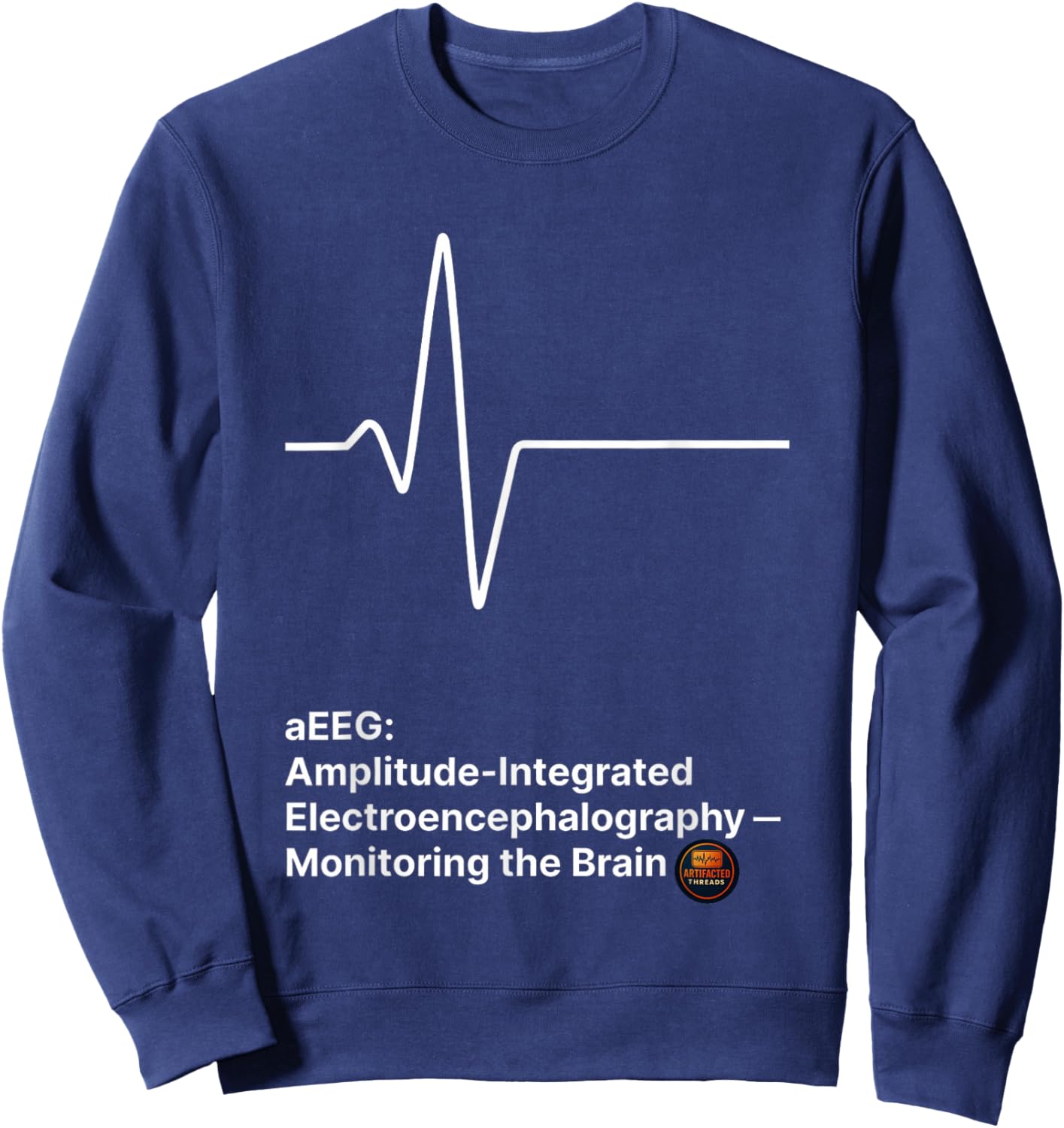 aEEG Amplitude Integrated Brain Monitoring Sweatshirt - Sweatshirt | Navy