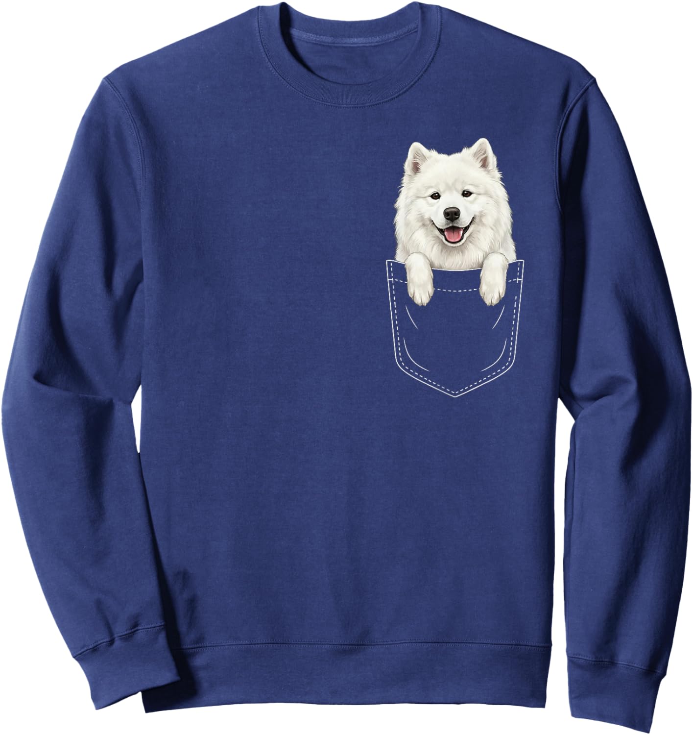 Samoyed Pocket Sweatshirt - Sweatshirt | Navy