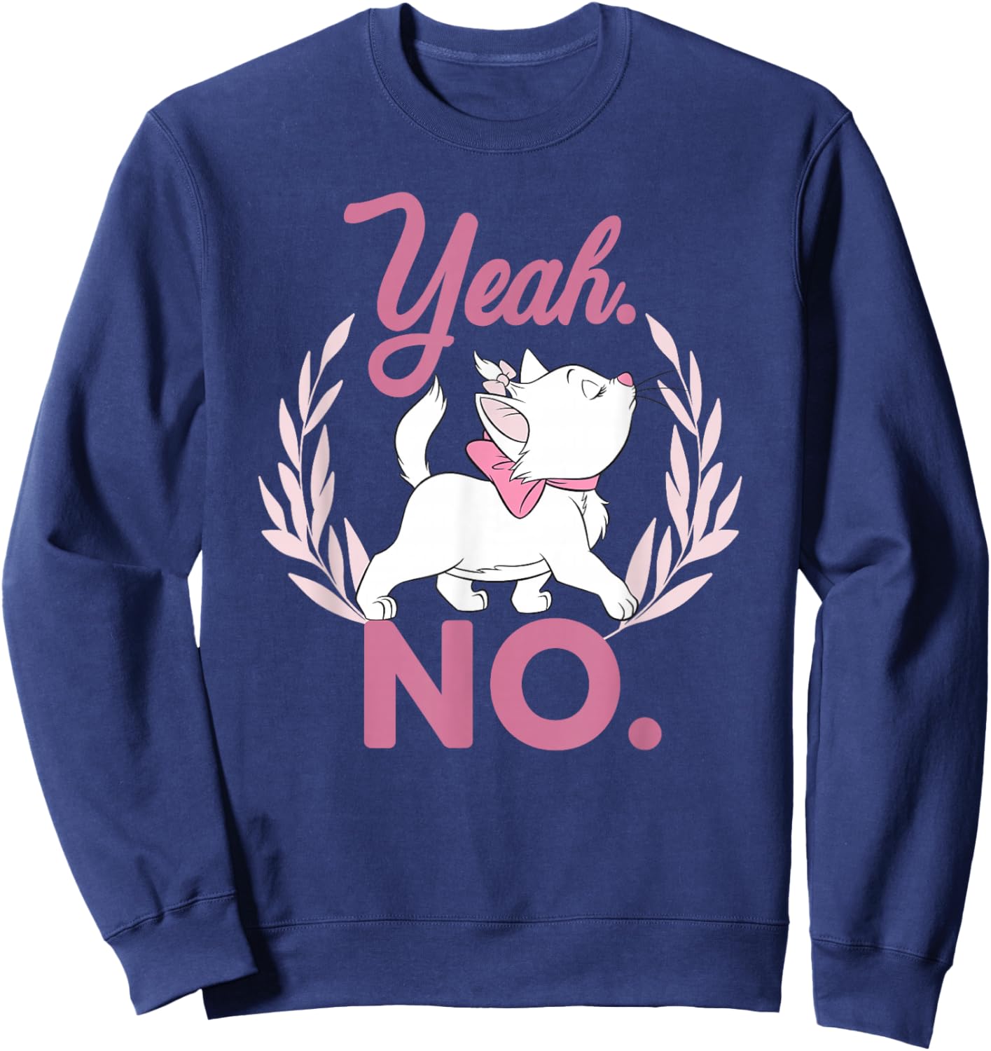 Disney The Aristocats Sassy Marie Yeah. No. Olive Portrait Sweatshirt - Sweatshirt | Navy