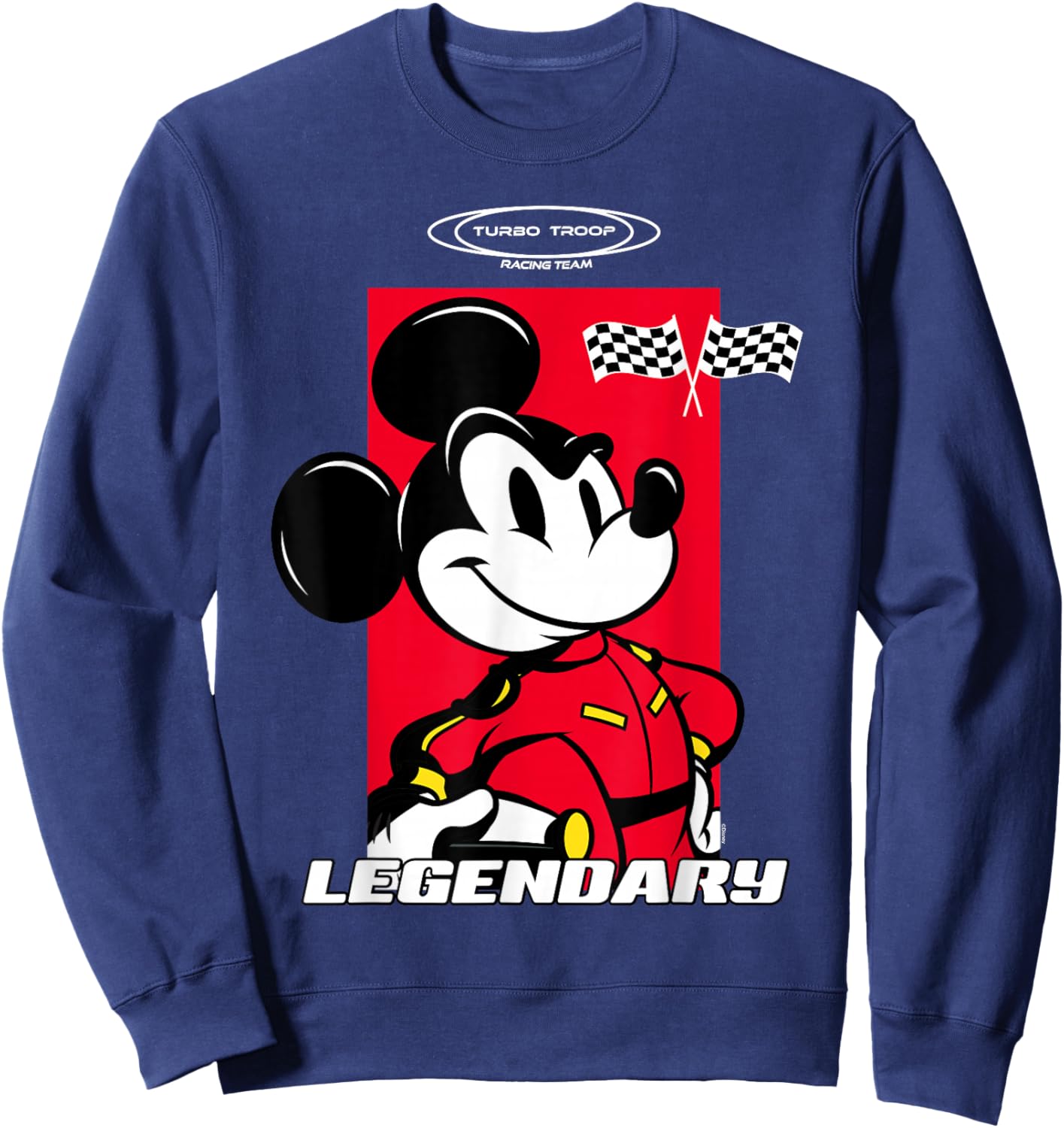 Disney Racing Mickey Mouse Legendary Race Driver Turbo Troop Sweatshirt - Sweatshirt | Navy