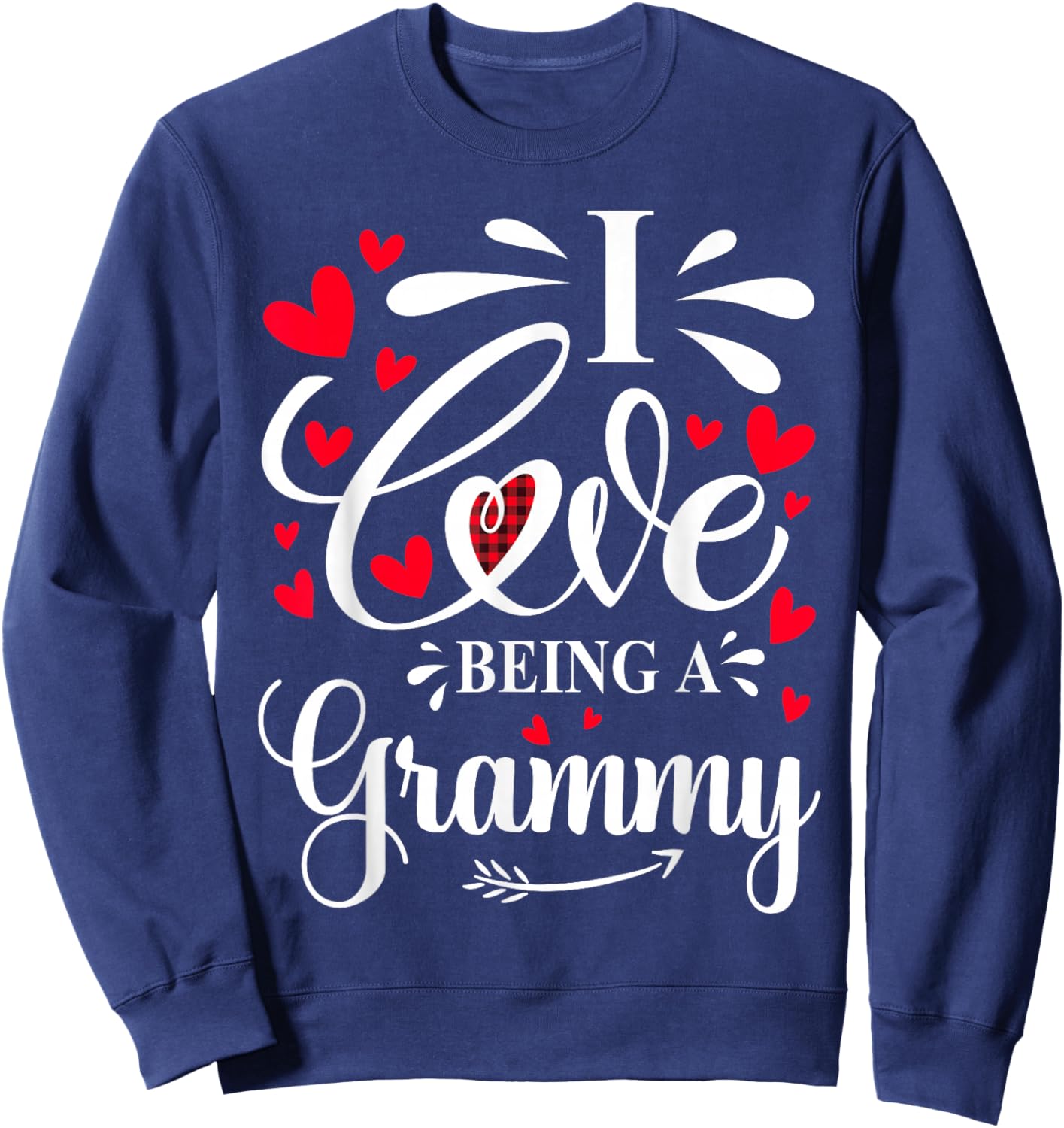 I Love Being A Grammy Valentines Sweatshirt - Sweatshirt | Navy