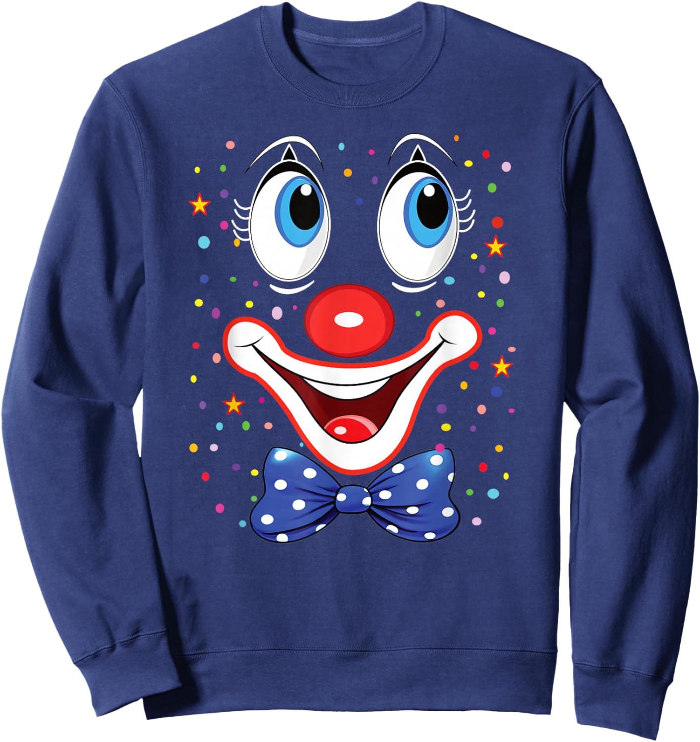 Funny Clown Costumes for Children Carnival Costume Sweatshirt - Sweatshirt | Navy