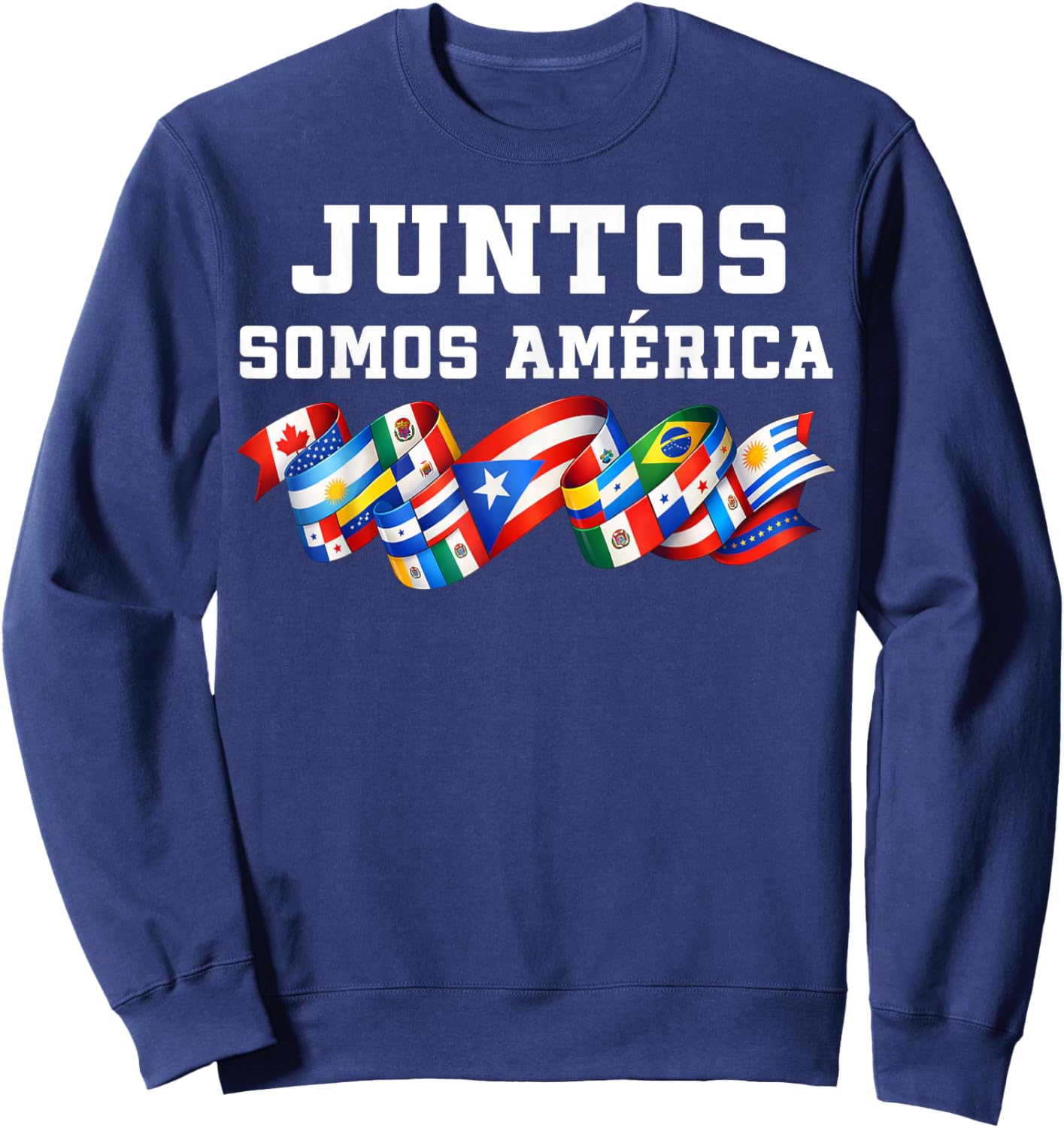 Juntos Somos América Together We are America Spanish Sweatshirt - Sweatshirt | Navy