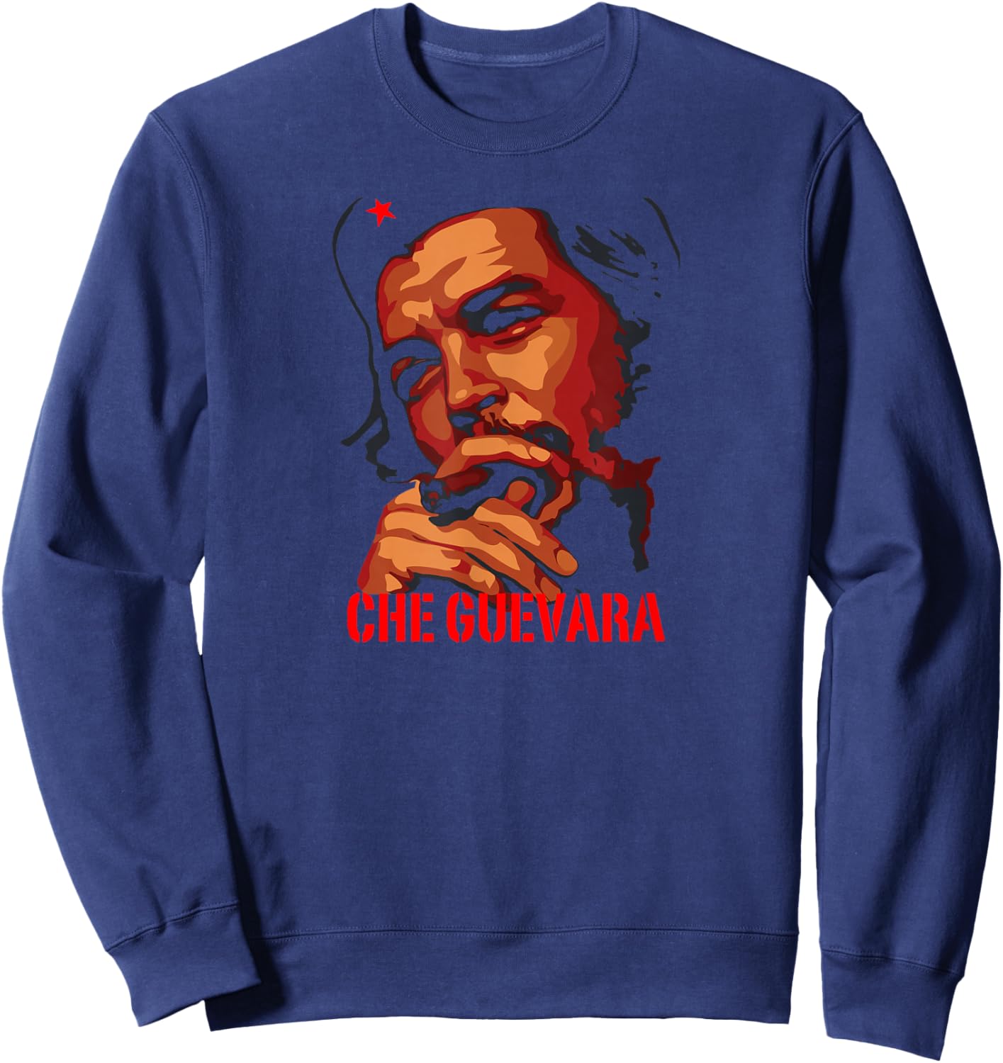 Che Guevara Shirt Rebel Cuban Shirt Guerrilla Revolution Sweatshirt - Sweatshirt | Navy