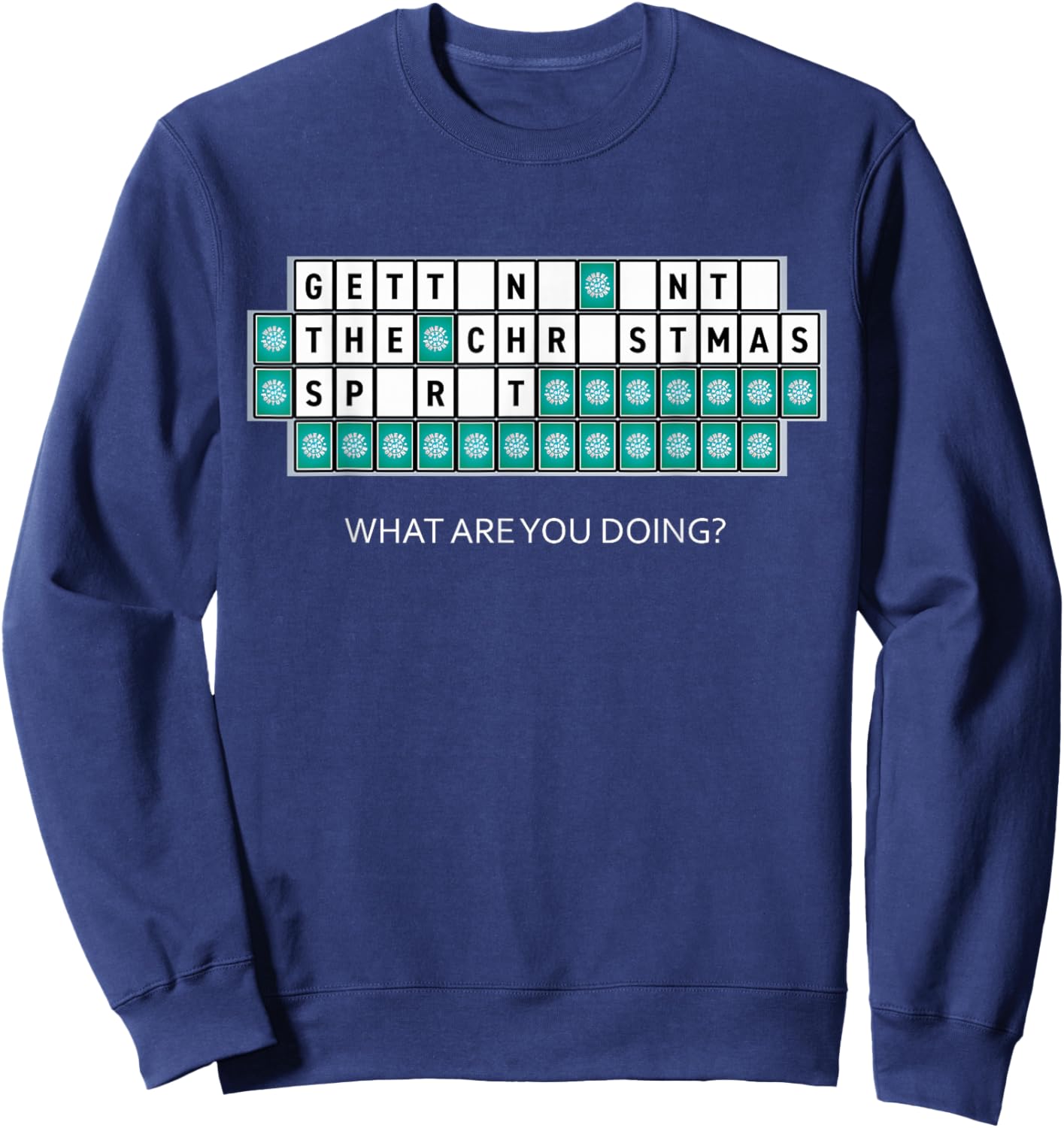 Wheel of Fortune Christmas Spirit Sweatshirt - Sweatshirt | Navy