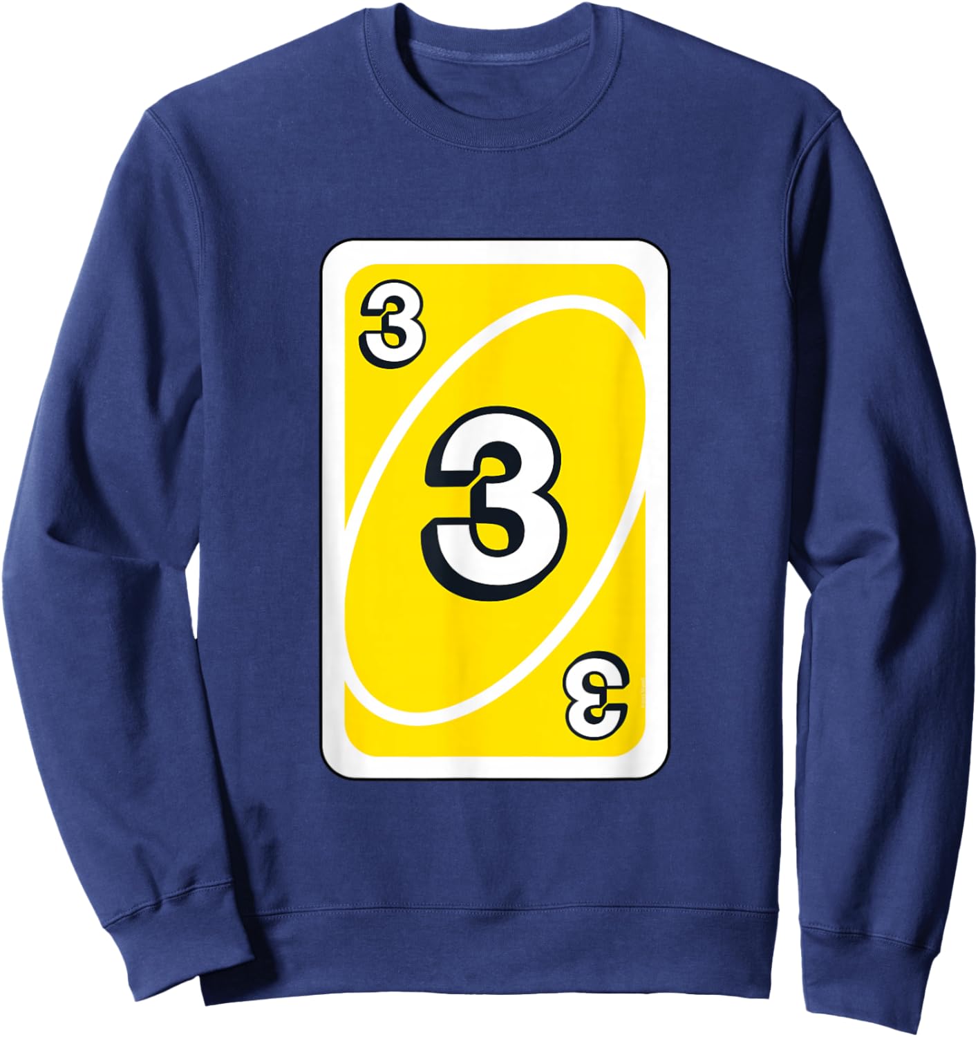 UNO Halloween Yellow 3" Card Sweatshirt - Sweatshirt | Navy