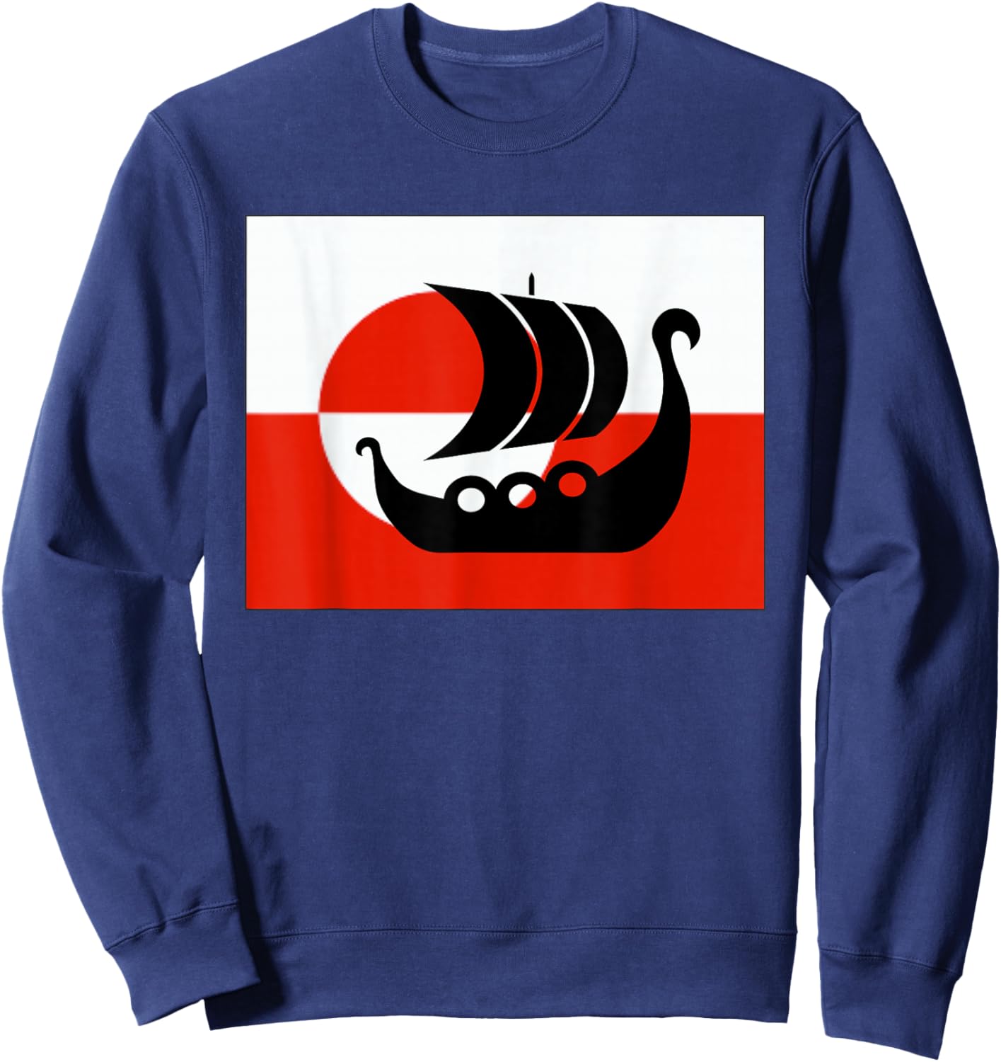 Denmark Greenland Flag is Not for Sale Support Danish Design Sweatshirt - Sweatshirt | Navy