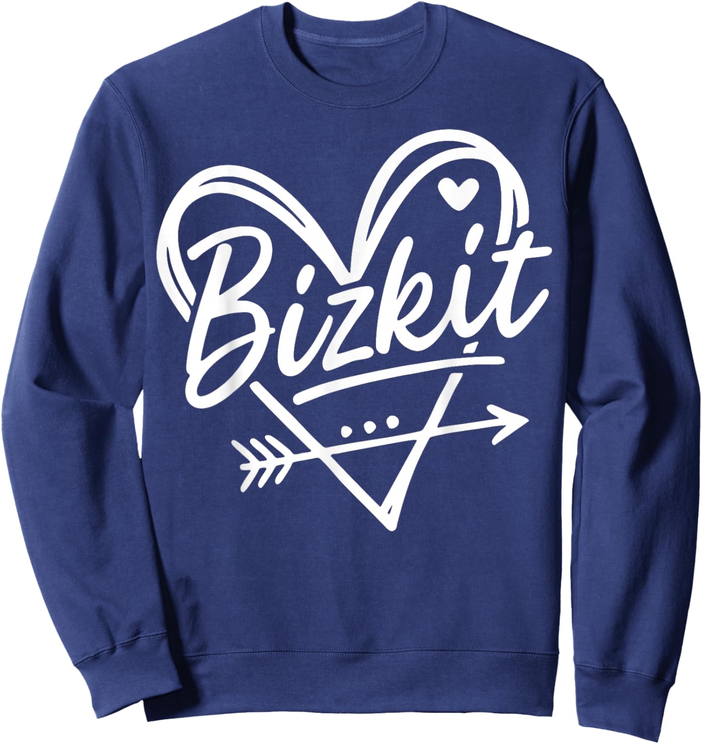 Vintage Bizkit Graphic Heart Gift Women Kid Sweatshirt - Sweatshirt | Navy