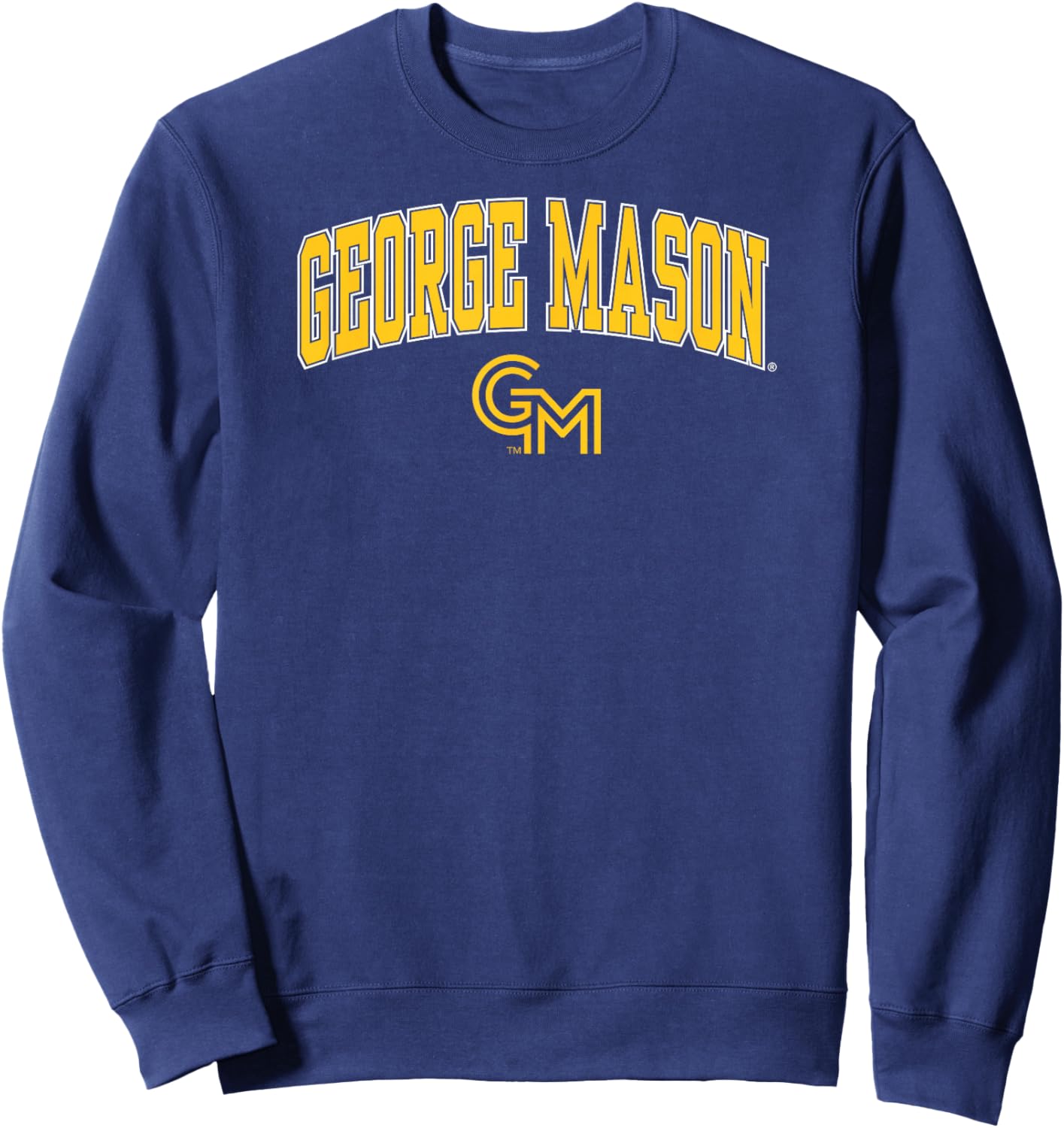George Mason Patriots Arch Over Green Officially Licensed Sweatshirt - Sweatshirt | Navy
