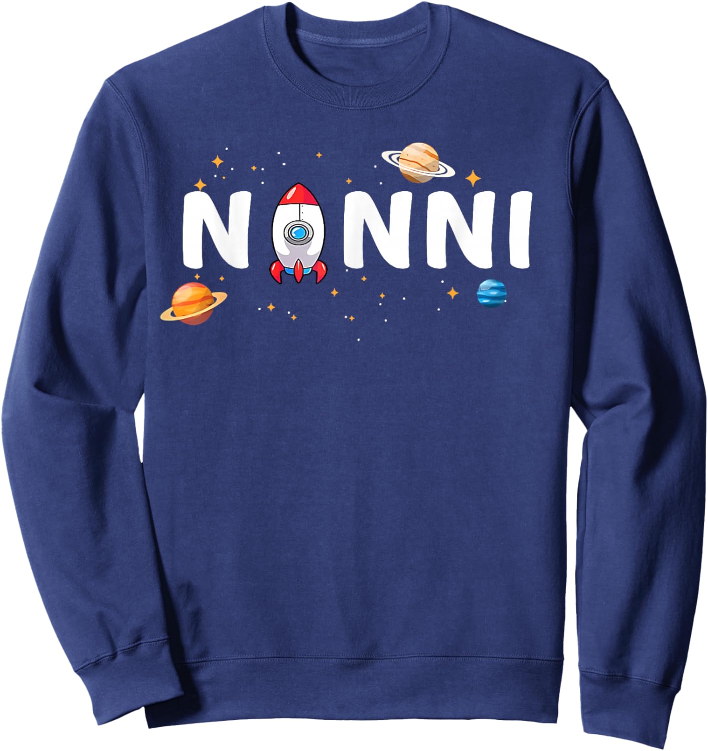 Nonni of The Birthday Boy Astronaut 1st Birthday Family Sweatshirt - Sweatshirt | Navy