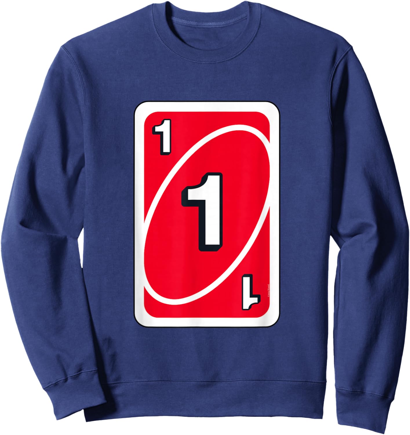 UNO Halloween Red 1" Card Sweatshirt - Sweatshirt | Navy