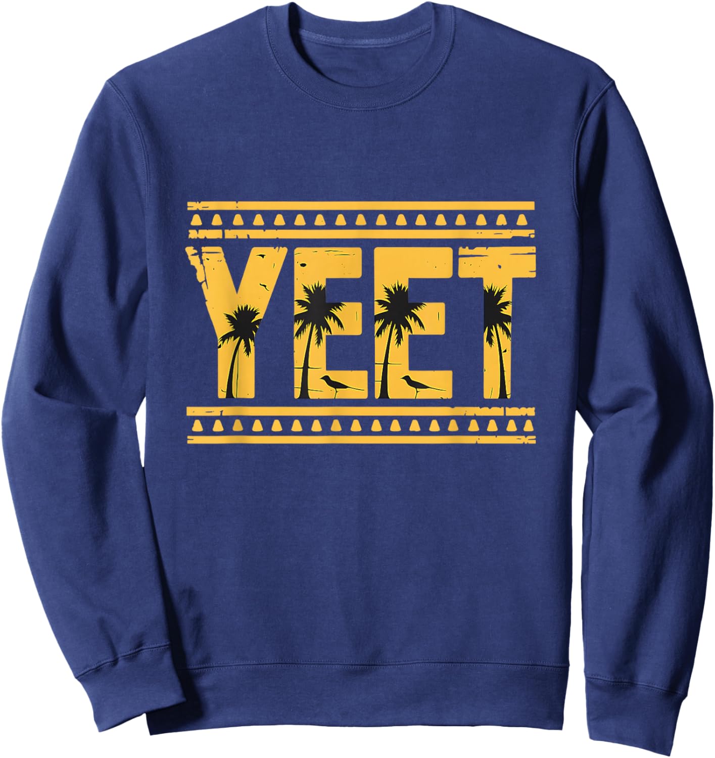 Yeet Tribal Art Meme Funny Slang Gift Sweatshirt - Sweatshirt | Navy