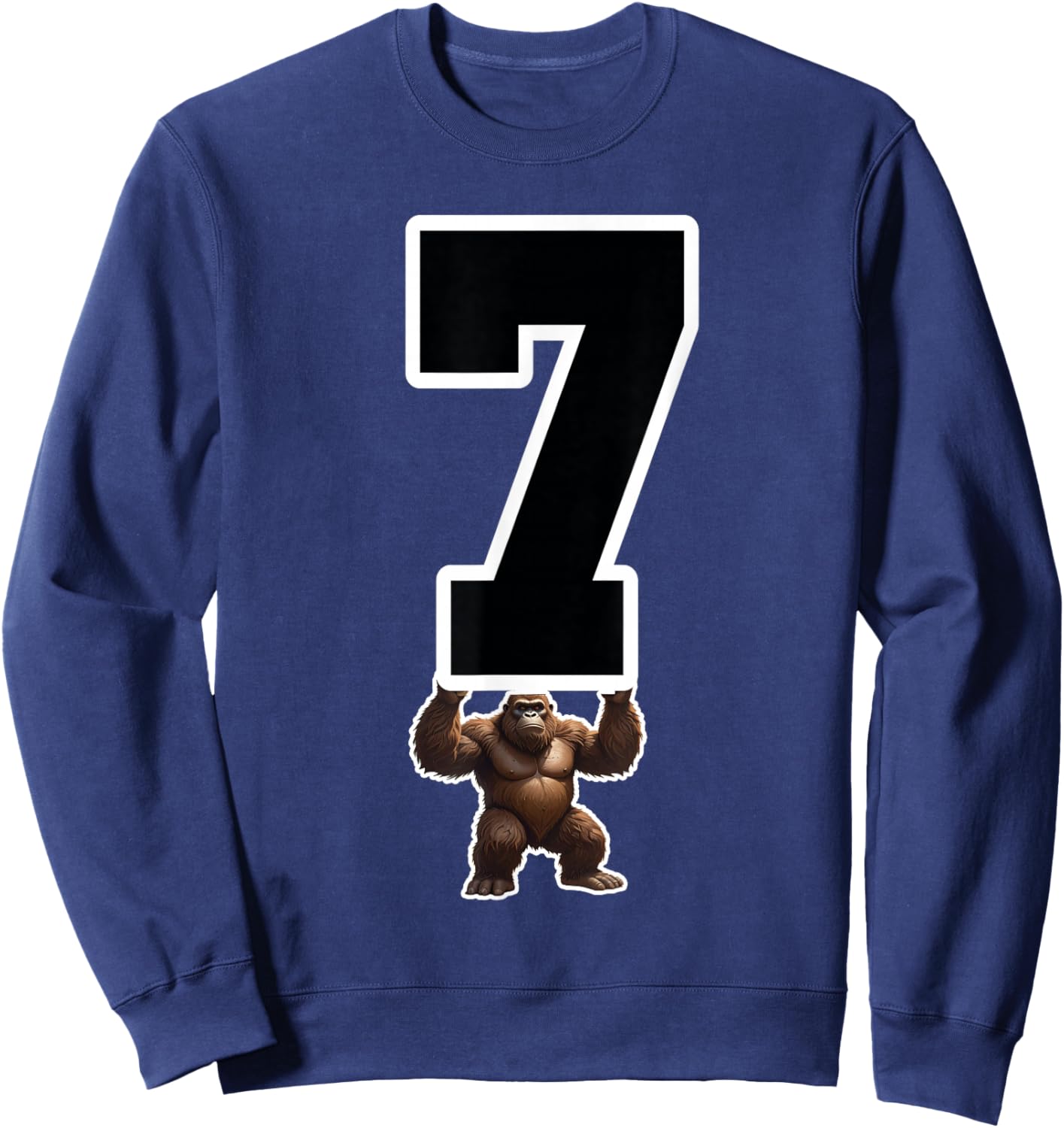 Funny 6 7 Matching Teachers Halloween Costume Gorilla Sweatshirt - Sweatshirt | Navy