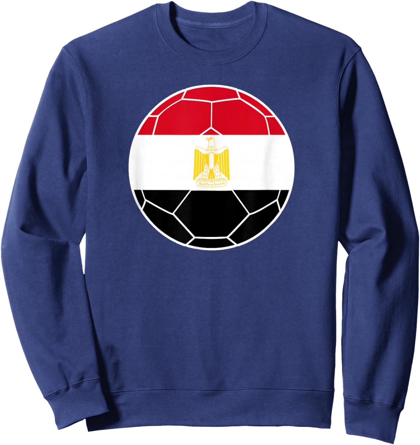 Egypt Flag Soccer Egypt Soccer Sweatshirt - Sweatshirt | Navy