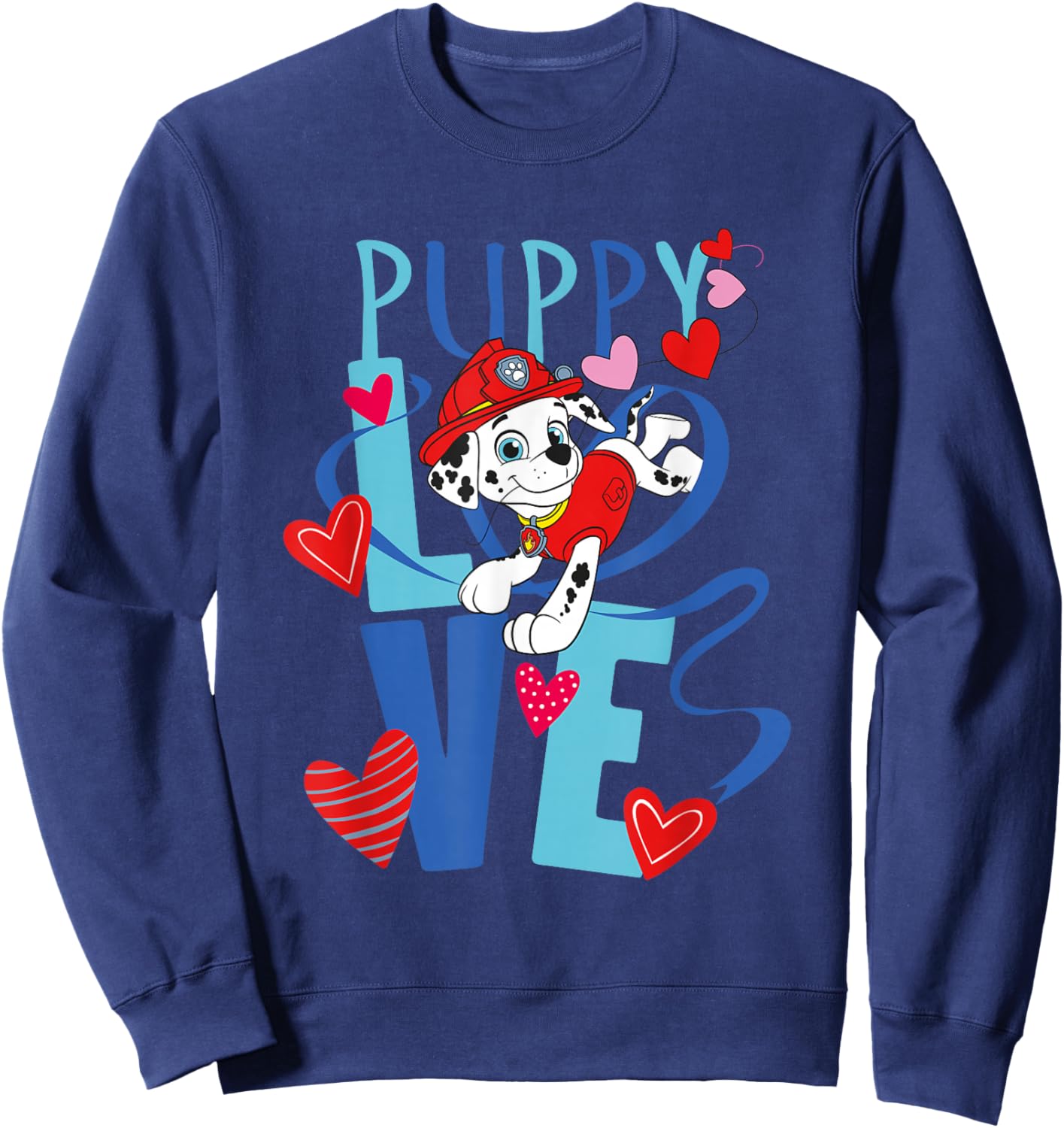 Paw Patrol Valentine's Day Puppy Love Sweatshirt - Sweatshirt | Navy