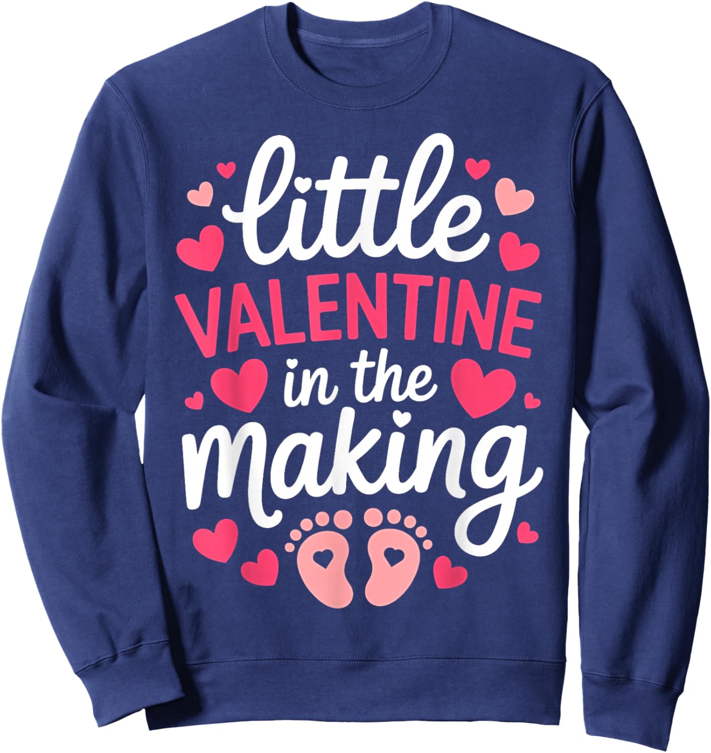 Little Valentine in The Making Baby Bodysuit Sweatshirt - Sweatshirt | Navy