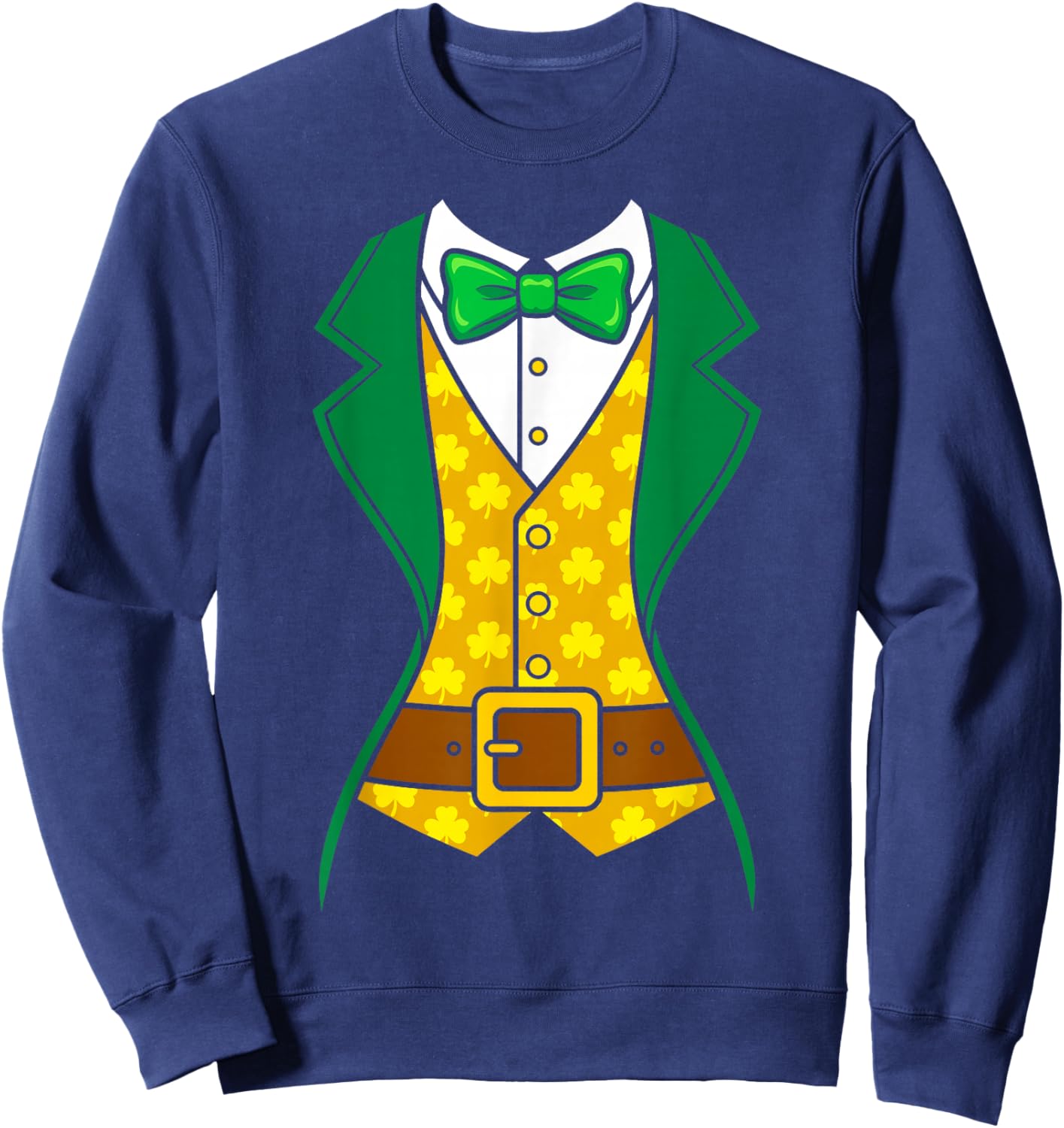 Tuxedo Women Leprechaun Costume Saint Patricks Day Boys Kids Sweatshirt - Sweatshirt | Navy