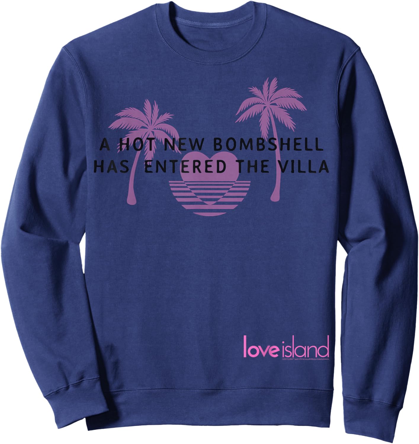 Hot New Bombshell - Love Island - 80s Aesthetic Sweatshirt - Sweatshirt | Navy