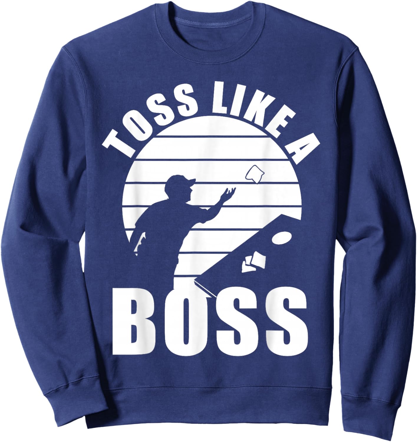 Cornhole Art Women Adult Cornhole Player Corn Hole Sweatshirt - Sweatshirt | Navy