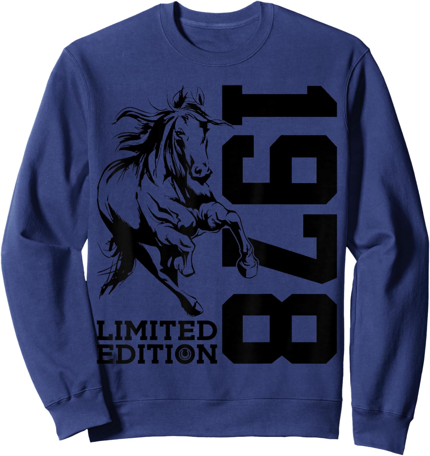 Riding 48TH Birthday Horse Limited Edition 1978 Rider Sweatshirt - Sweatshirt | Navy