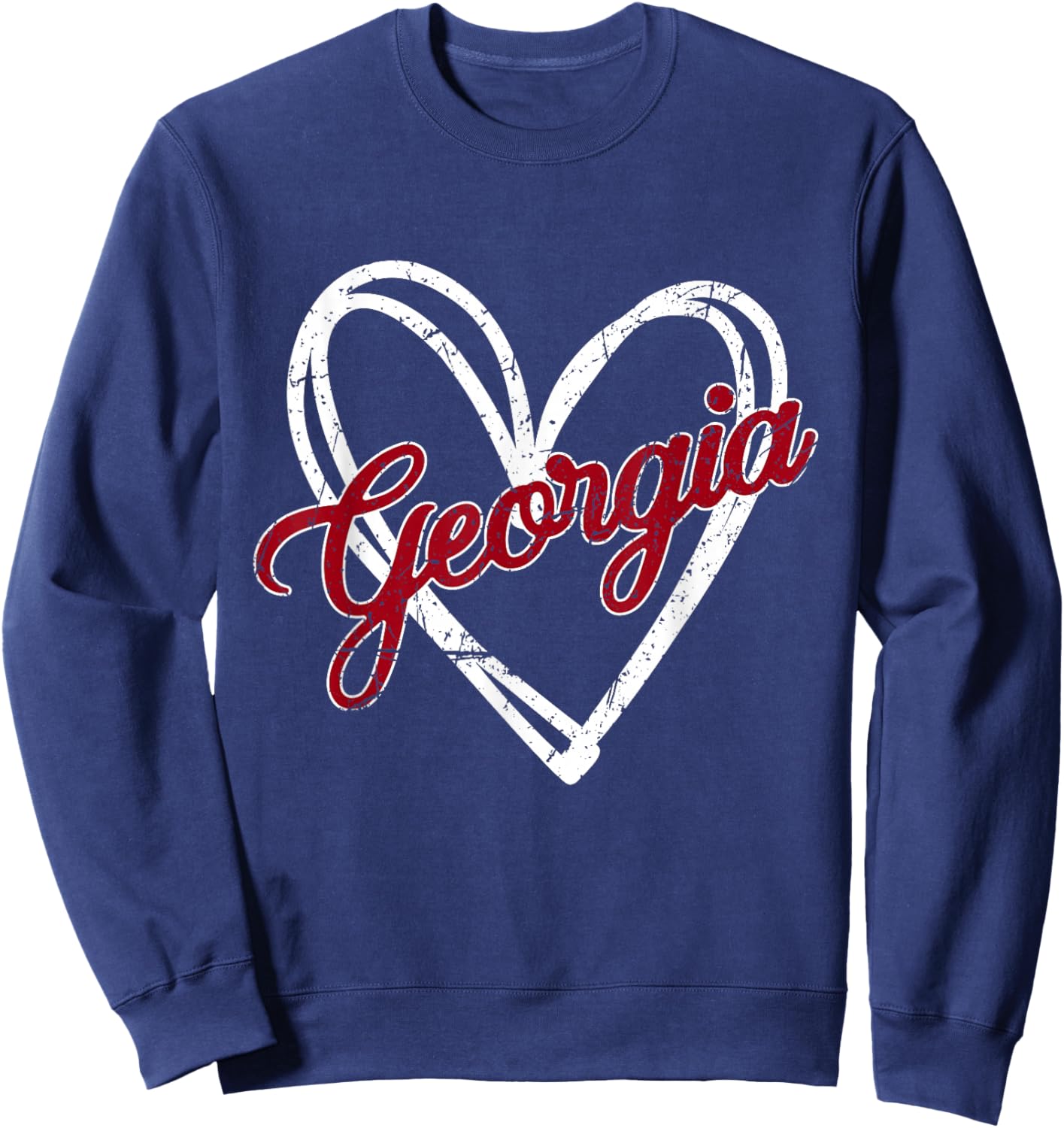 Georgia Vintage USA Peach State Southern Pride Men Women Kid Sweatshirt - Sweatshirt | Navy
