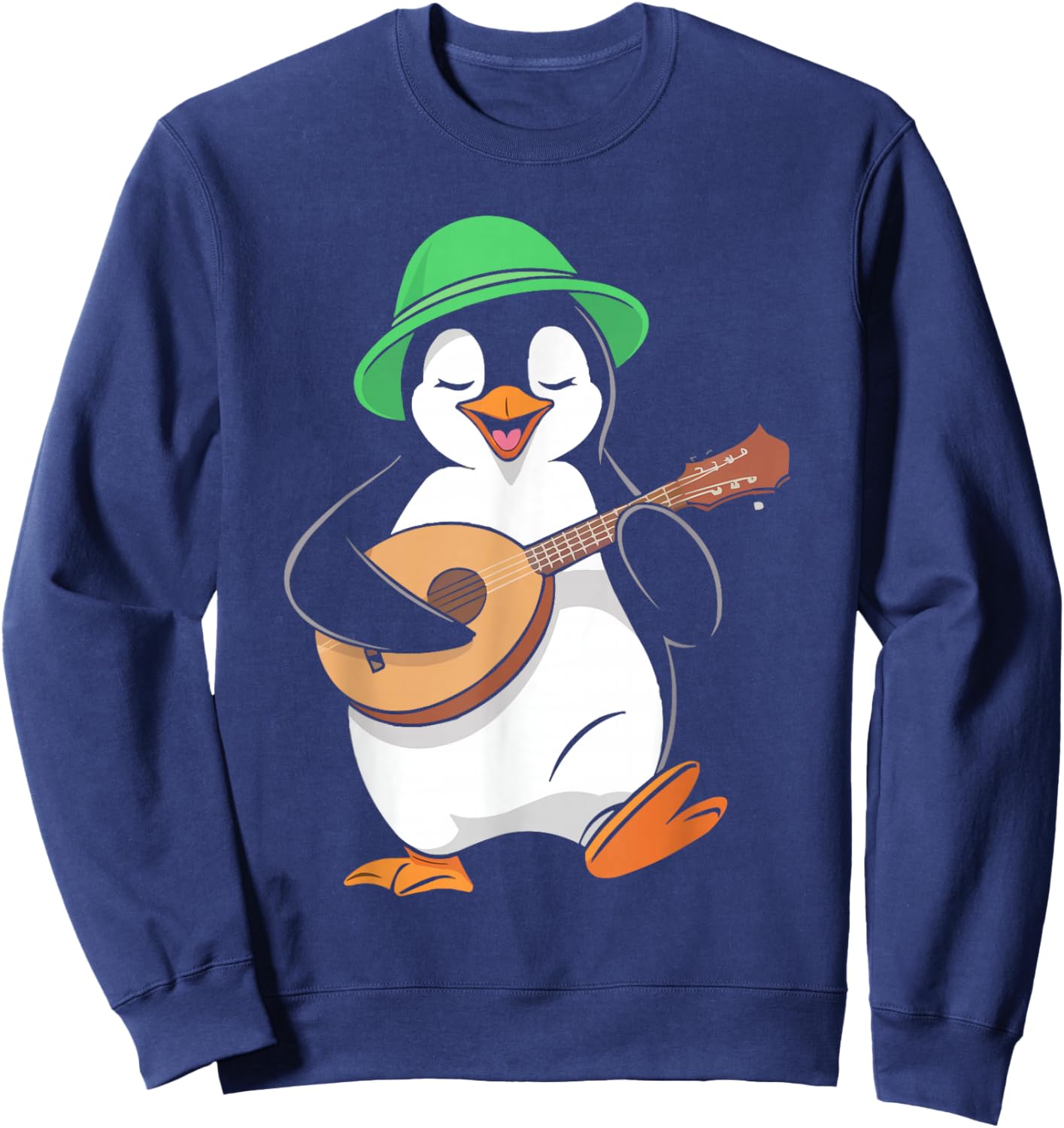 Mandolin Player Animal Musical Instrument Musician Sweatshirt - Sweatshirt | Navy